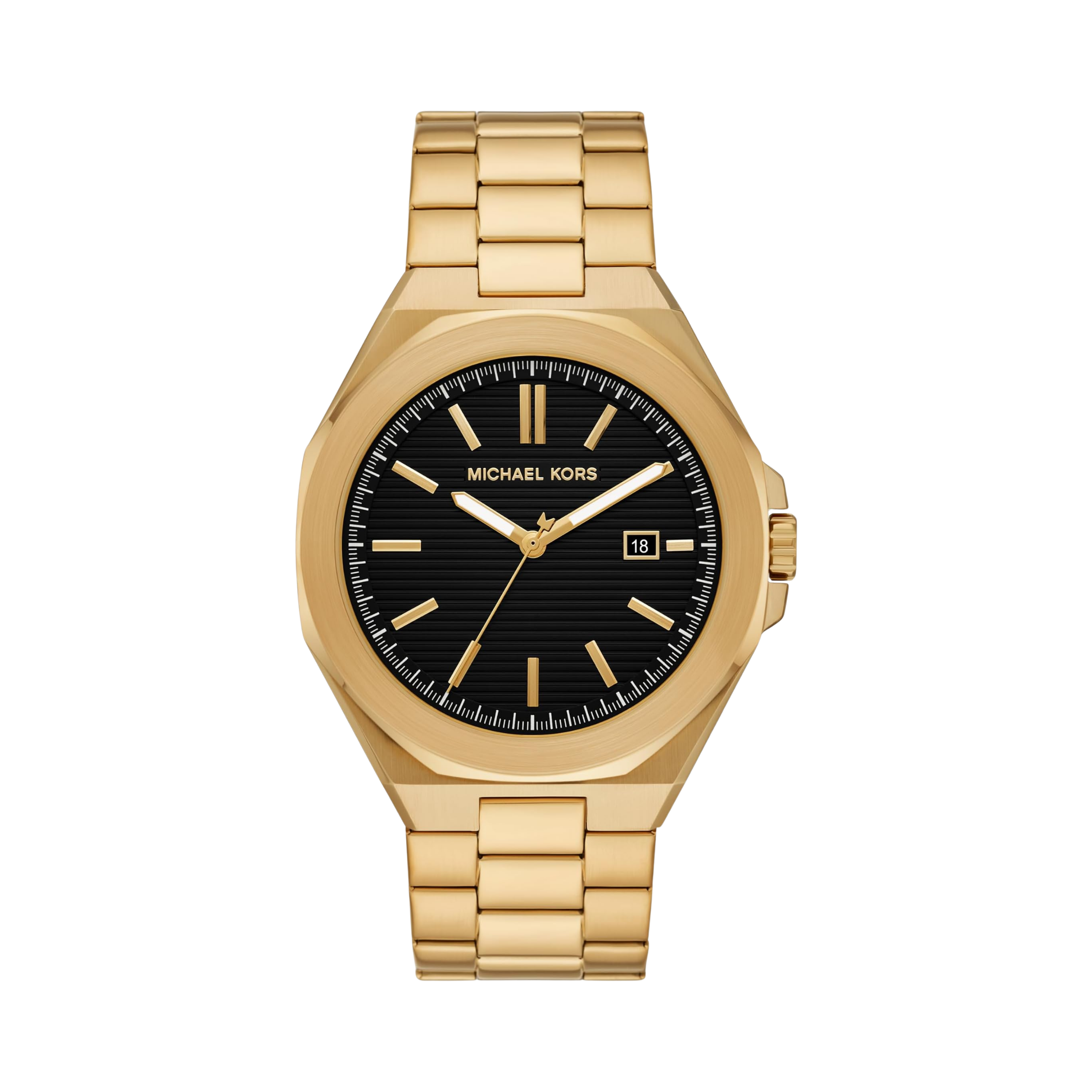 Michael Kors Men Callum Three Hand Date Stainless Steel Watch - Gold