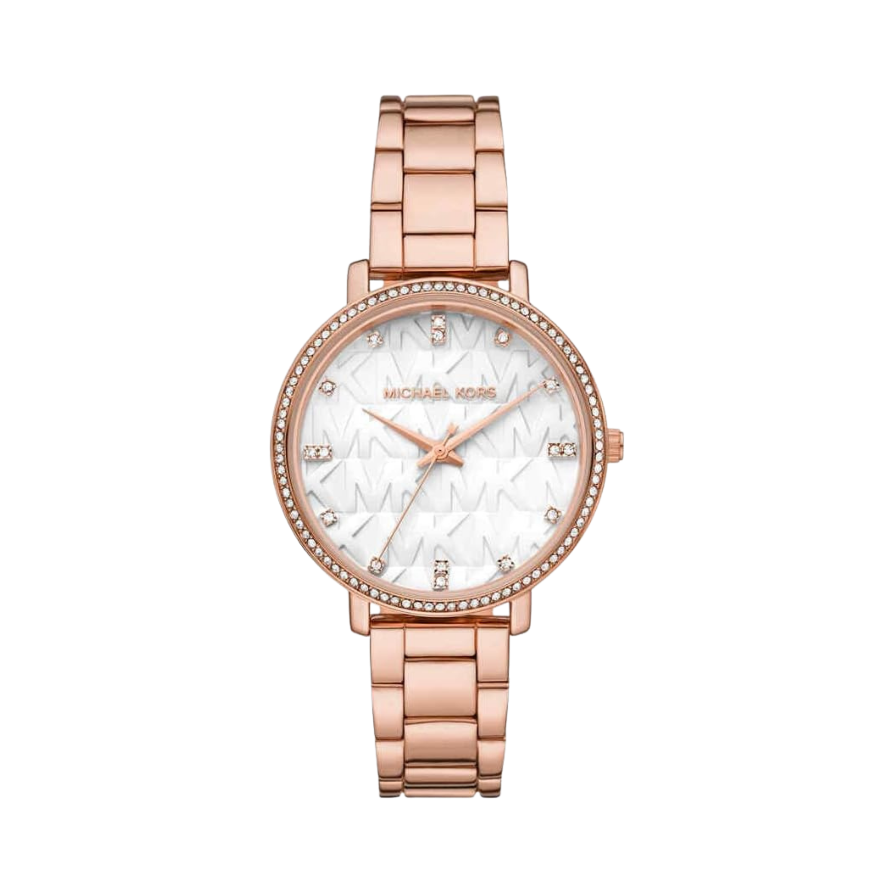 Michael Kors Women Pyper Stainless Steel Watch - Rose Gold Logo