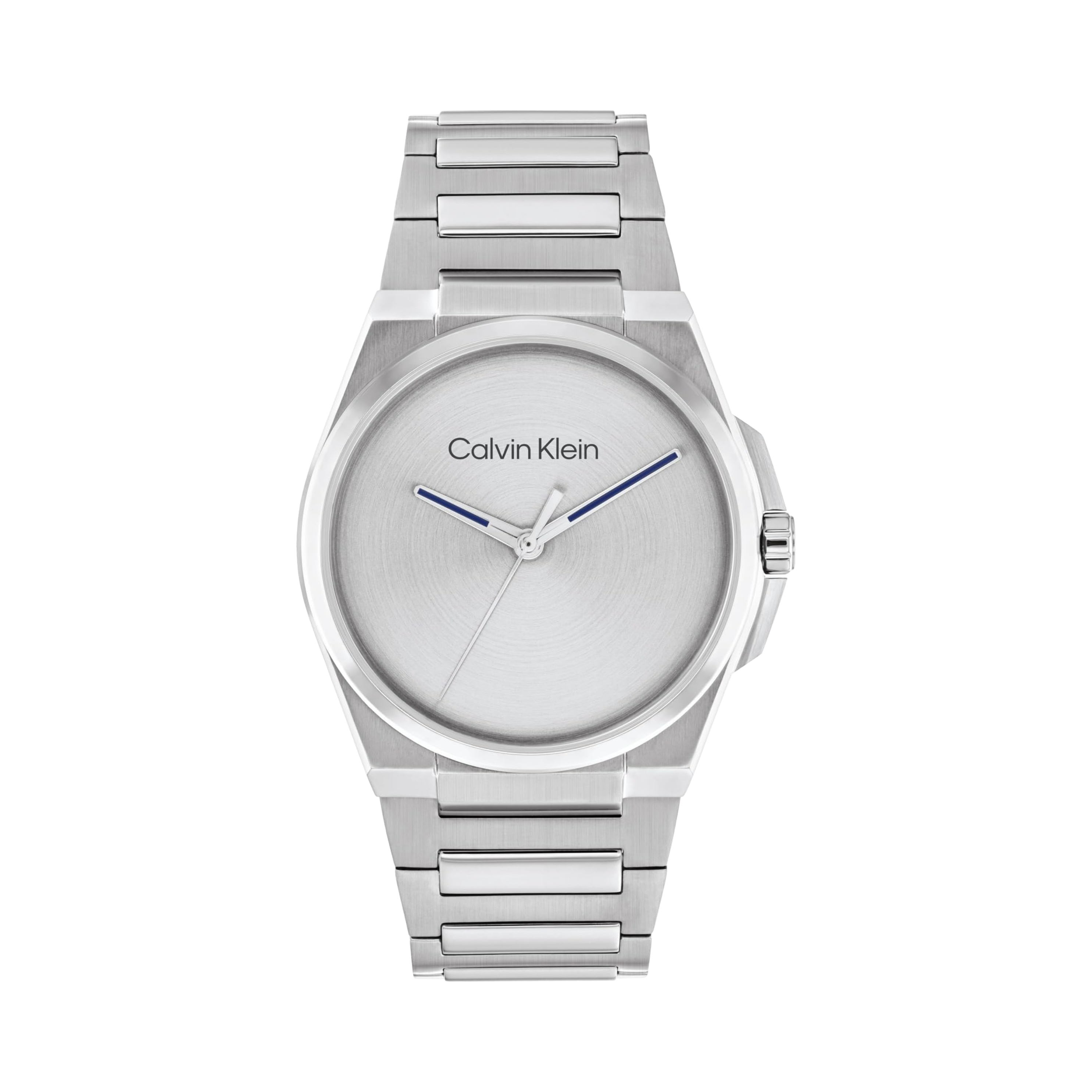 Calvin Klein Men Meta Minimal 3H Watch - Silver