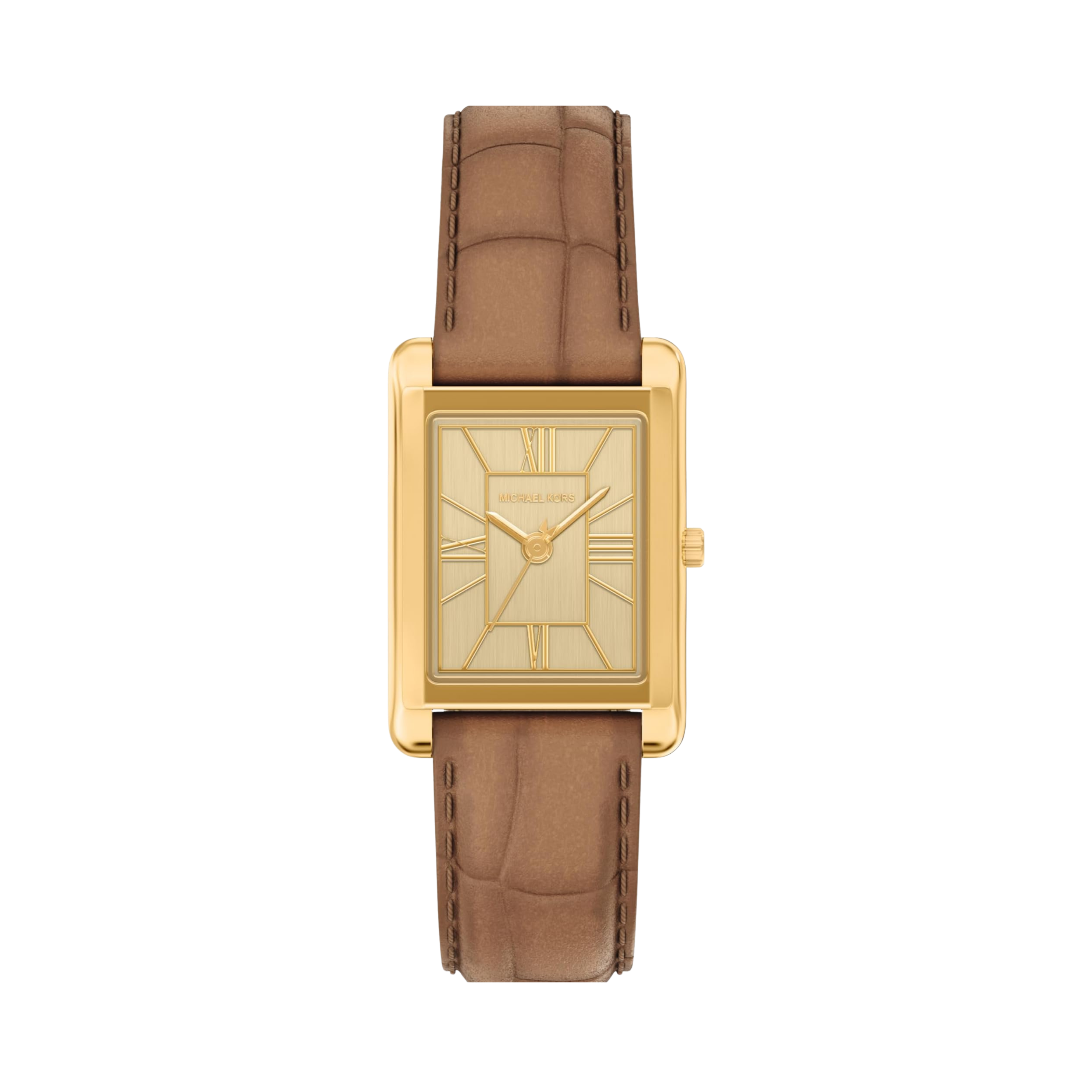 Michael Kors Women Essex Watch - Gold Brown Croc