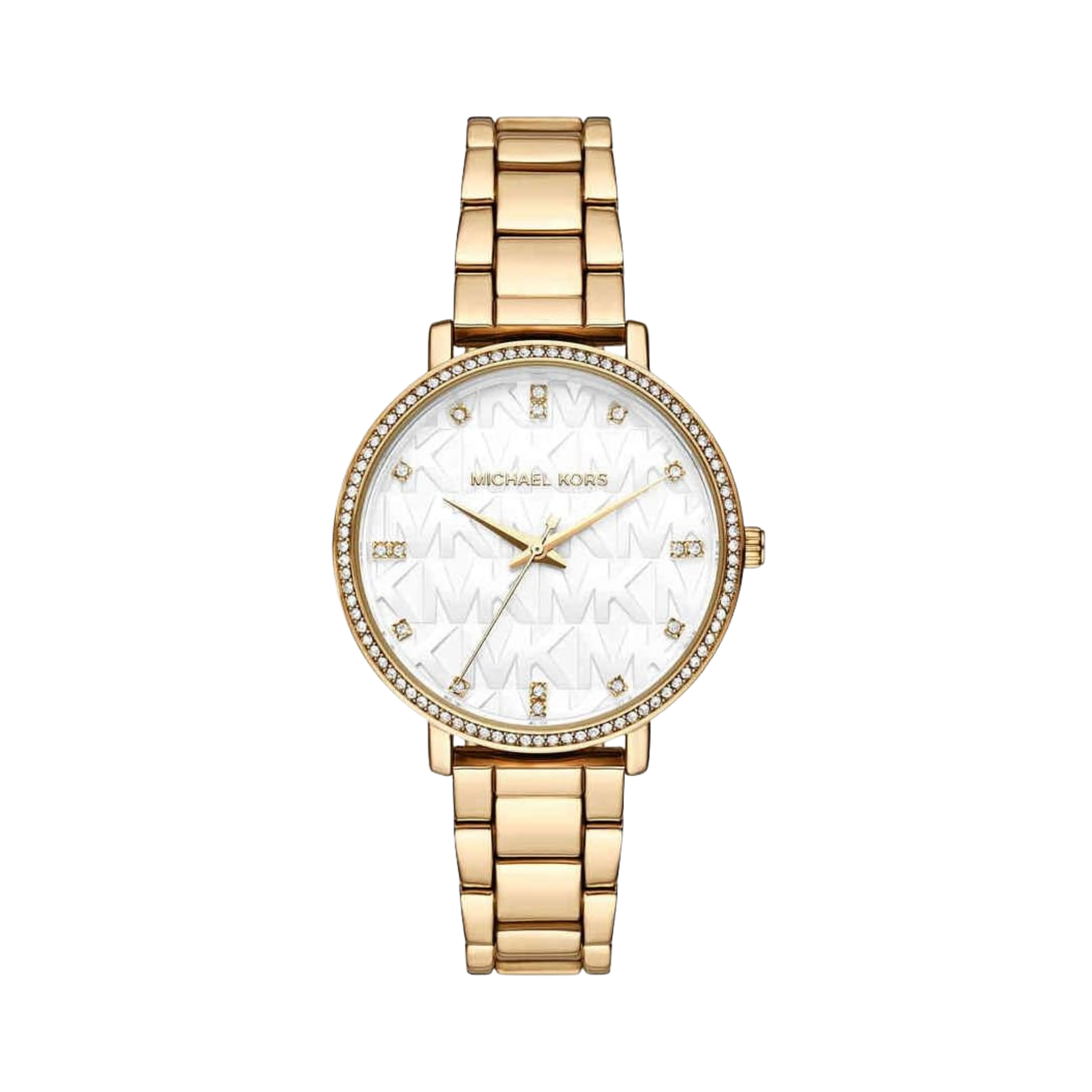 Michael Kors Women Pyper Stainless Steel Watch - Gold Logo