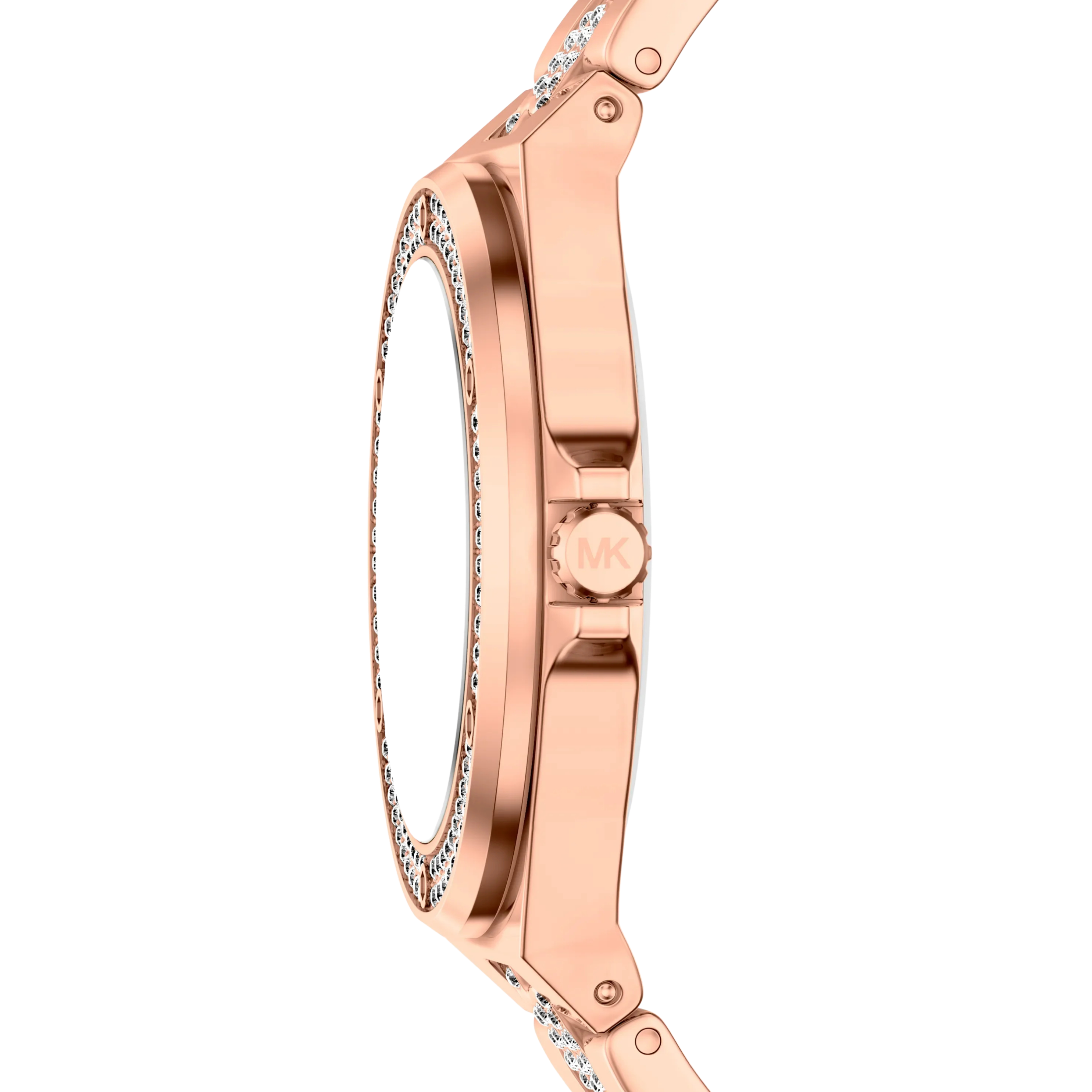 Michael Kors Women Lennox Pave Rose Gold Tone Watch - Rose Gold