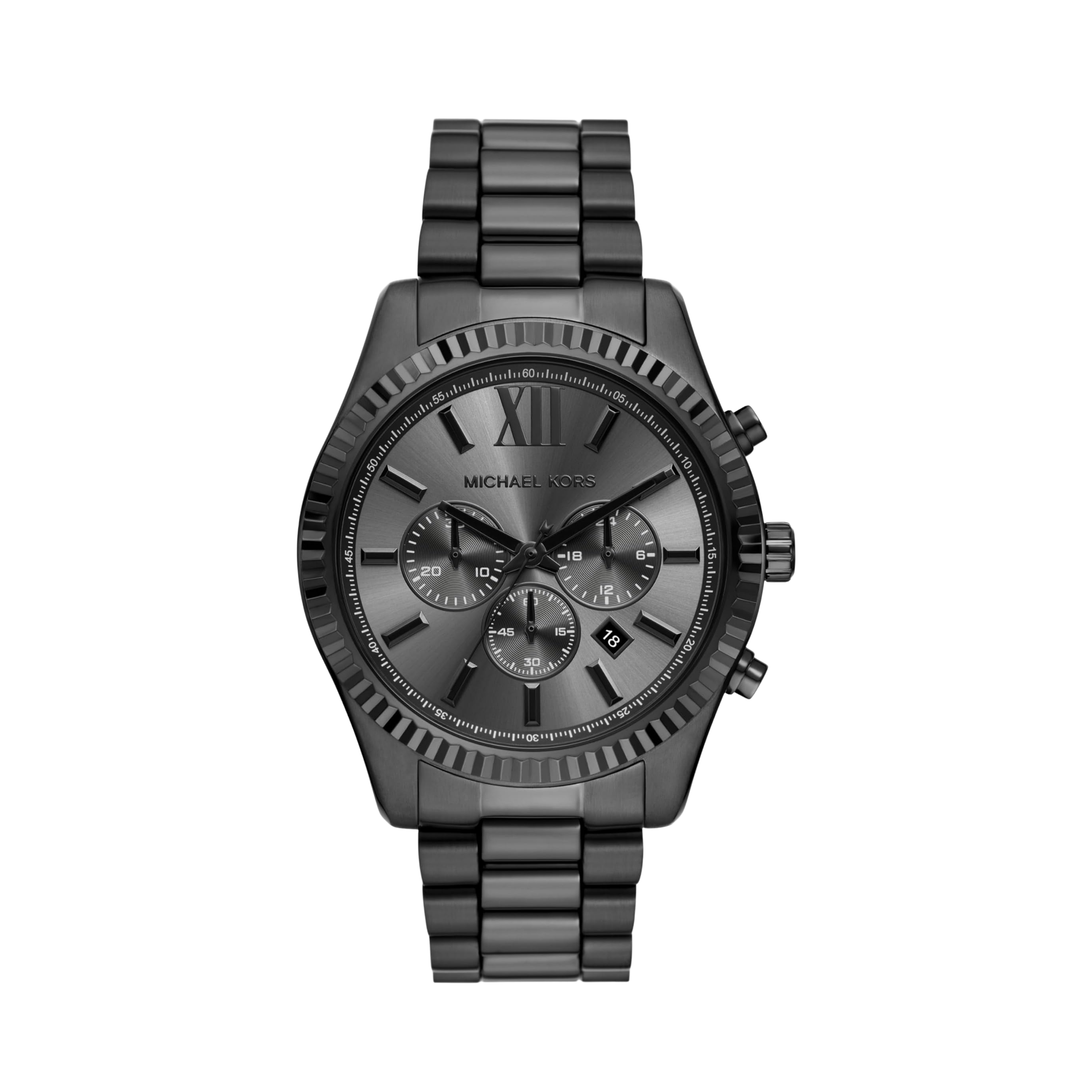Michael Kors Men Lexington Stainless Steel Bracelet Watch - Black