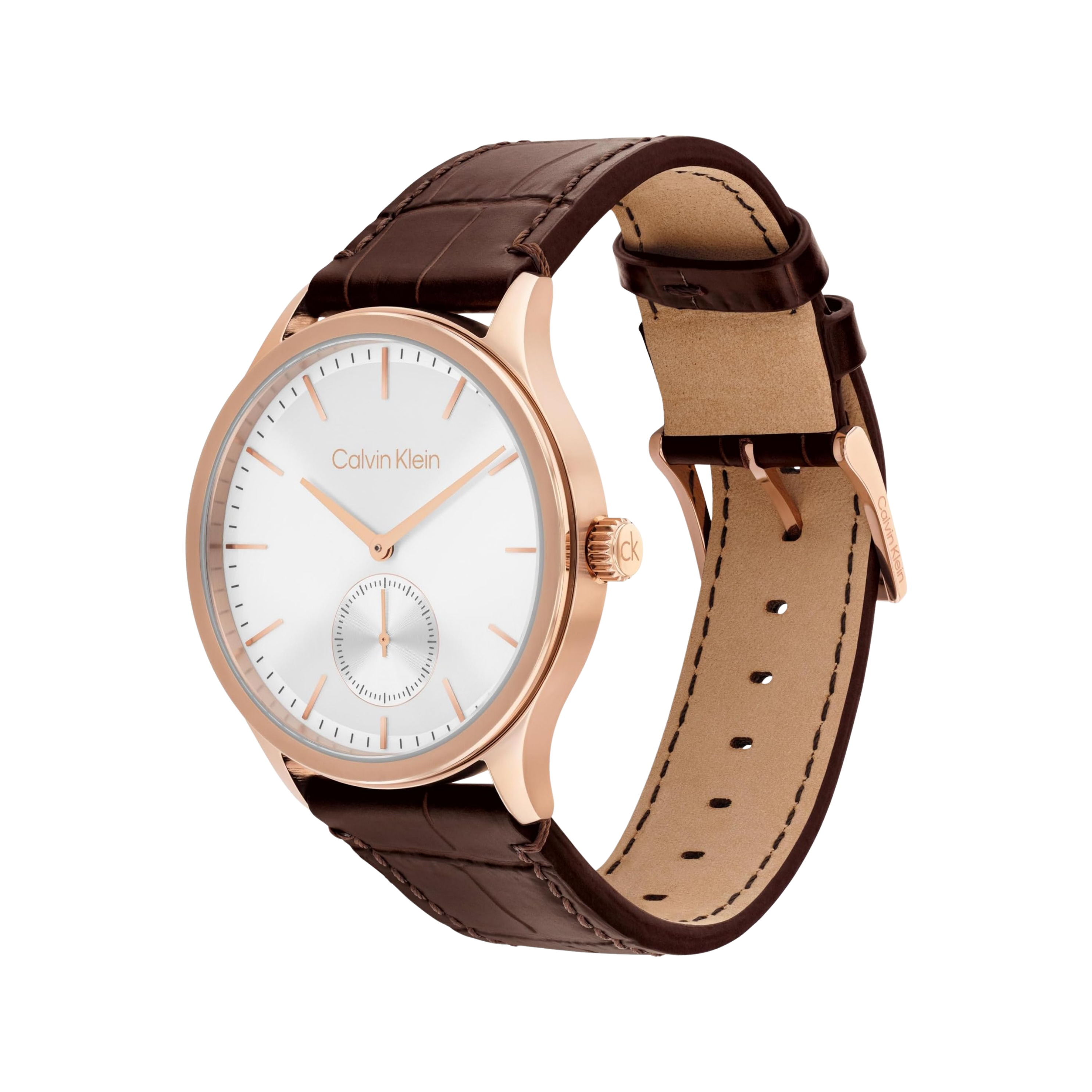 Calvin Klein Men Tailored Quartz Watch - Brown White