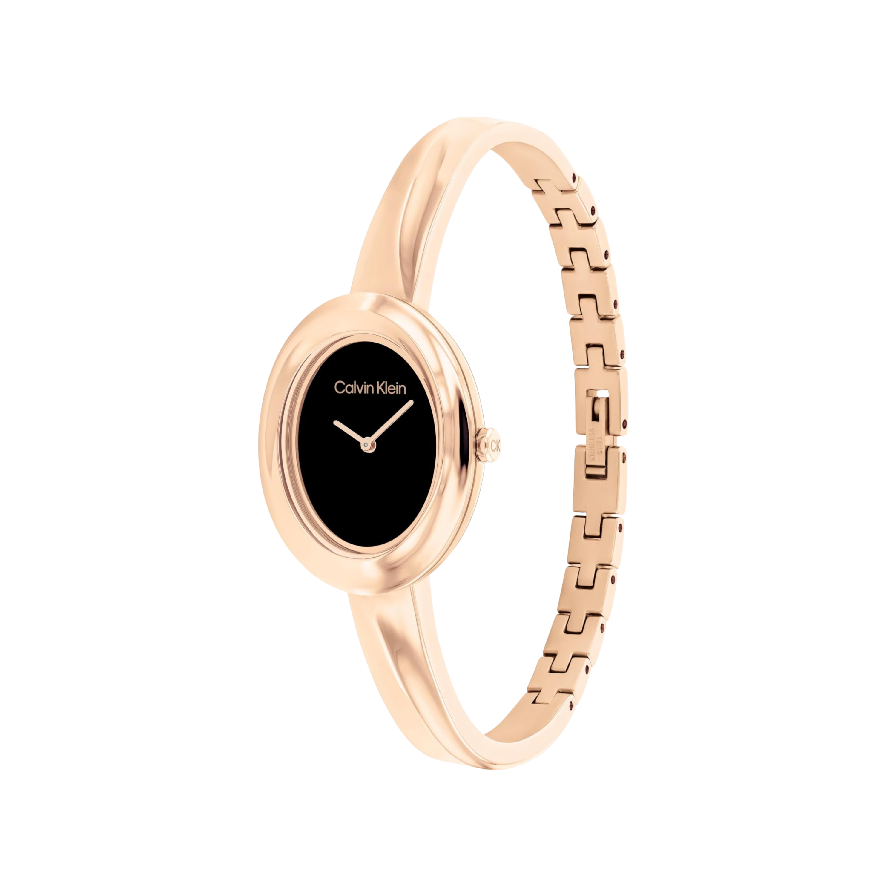 Calvin Klein Women Twisted Bezel 2H Quartz Watch - Carnation Gold