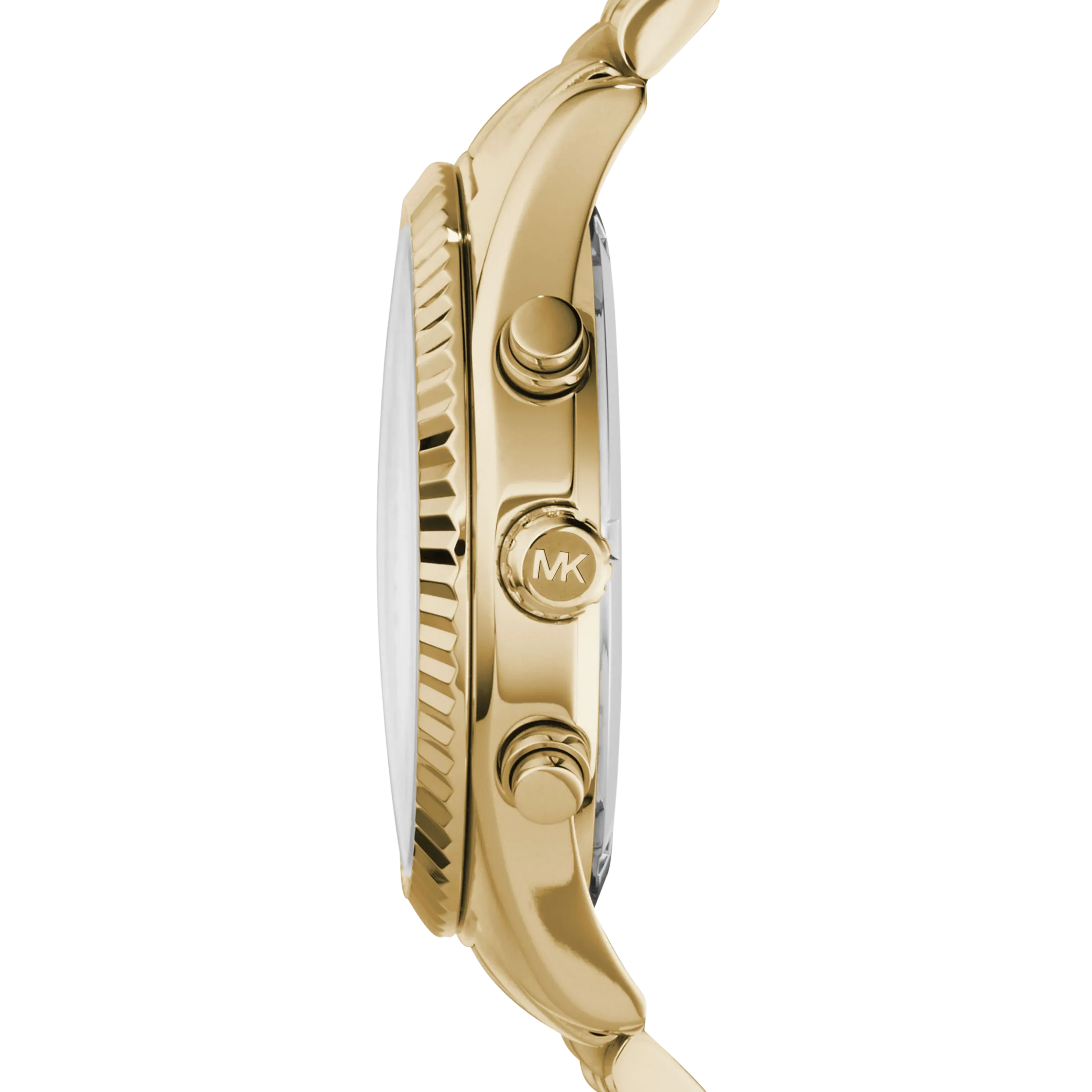 Michael Kors Men Lexington Stainless Steel Bracelet Watch - Gold Blue Dial
