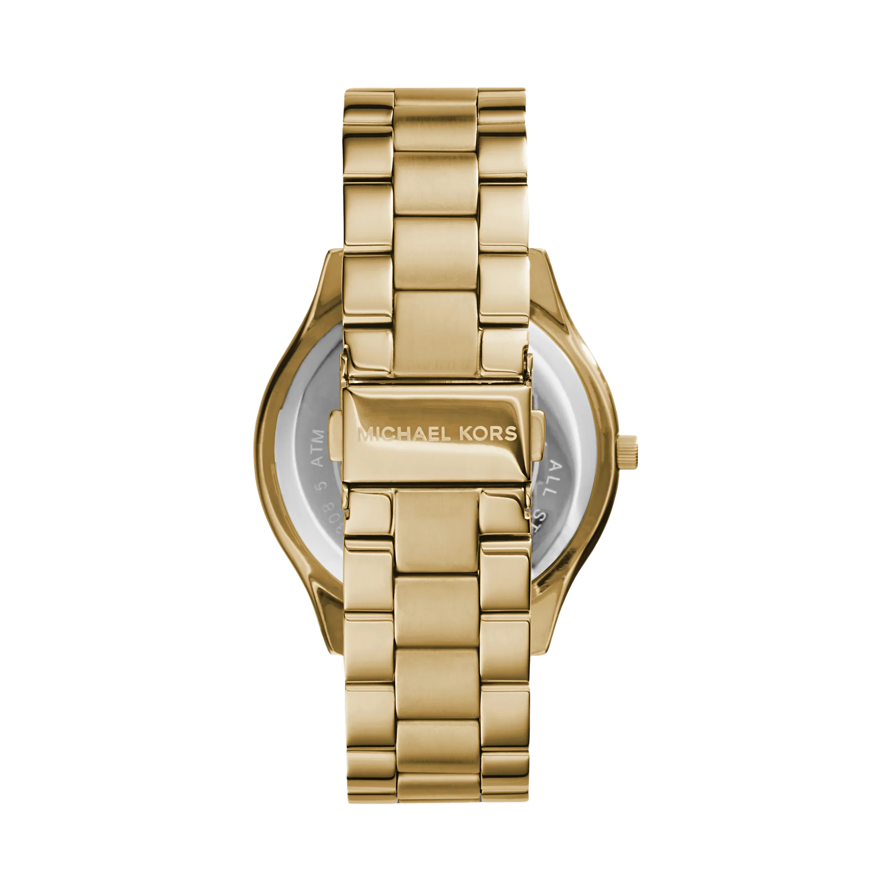 Michael Kors Women Slim Runway Gold Tone Stainless Steel Watch - Gold