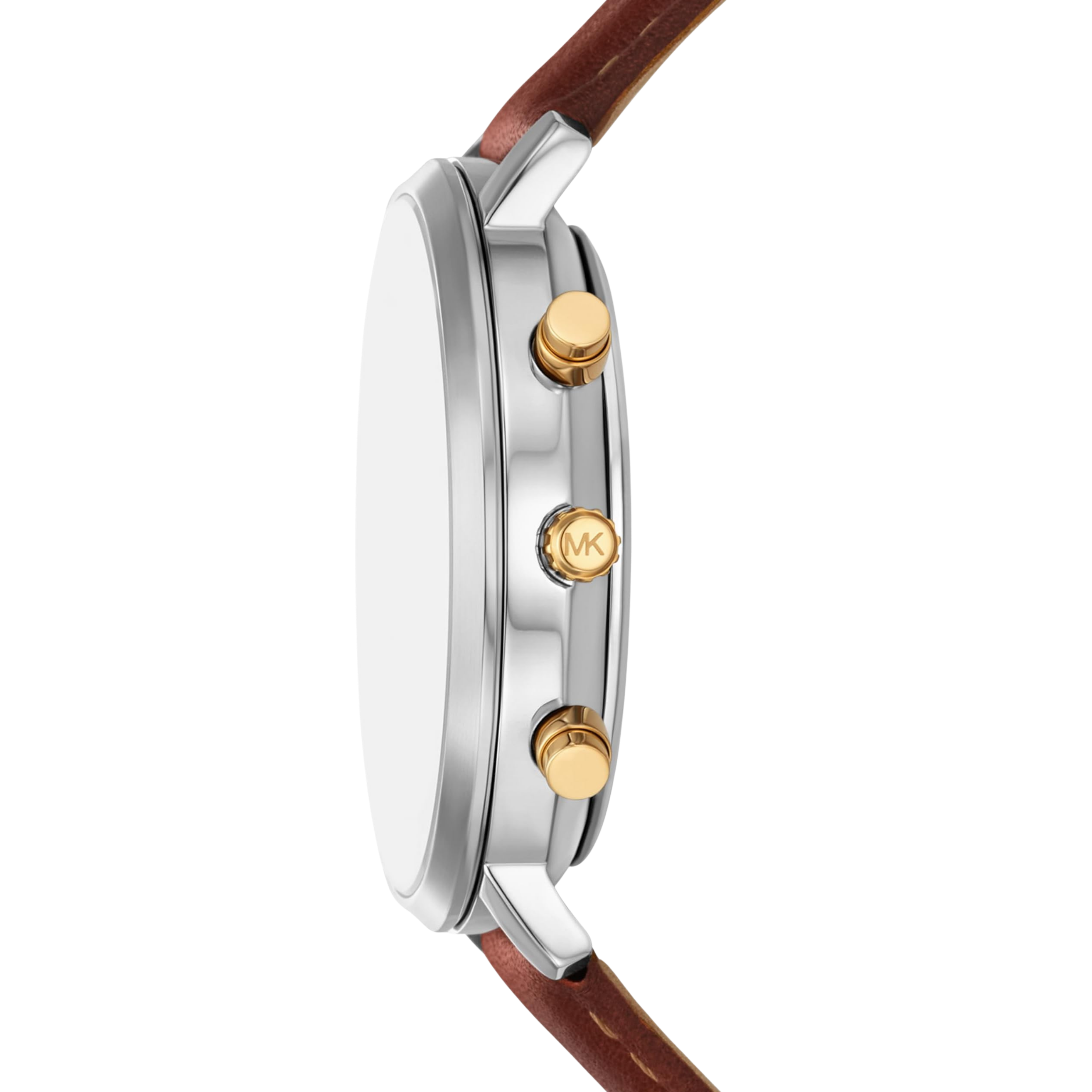 Michael Kors Men Blake Leather Watch - Luggage Brown