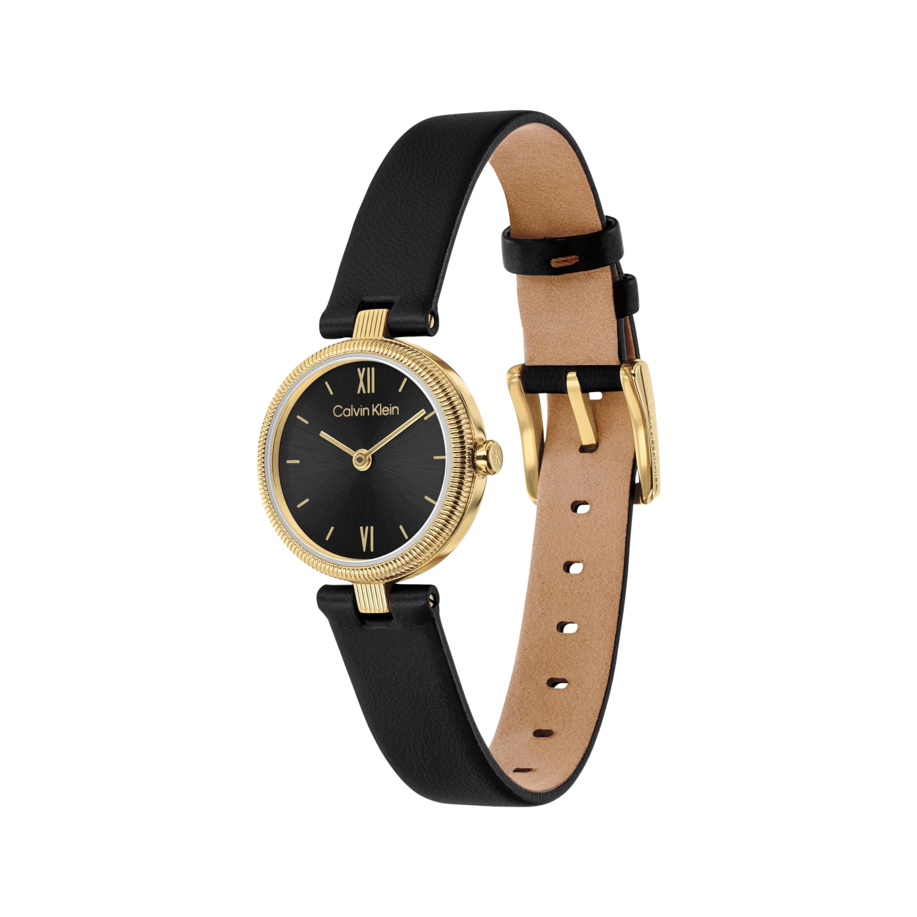 Calvin Klein Women Gleam Two Hand Quartz Watch - Black Shimmer