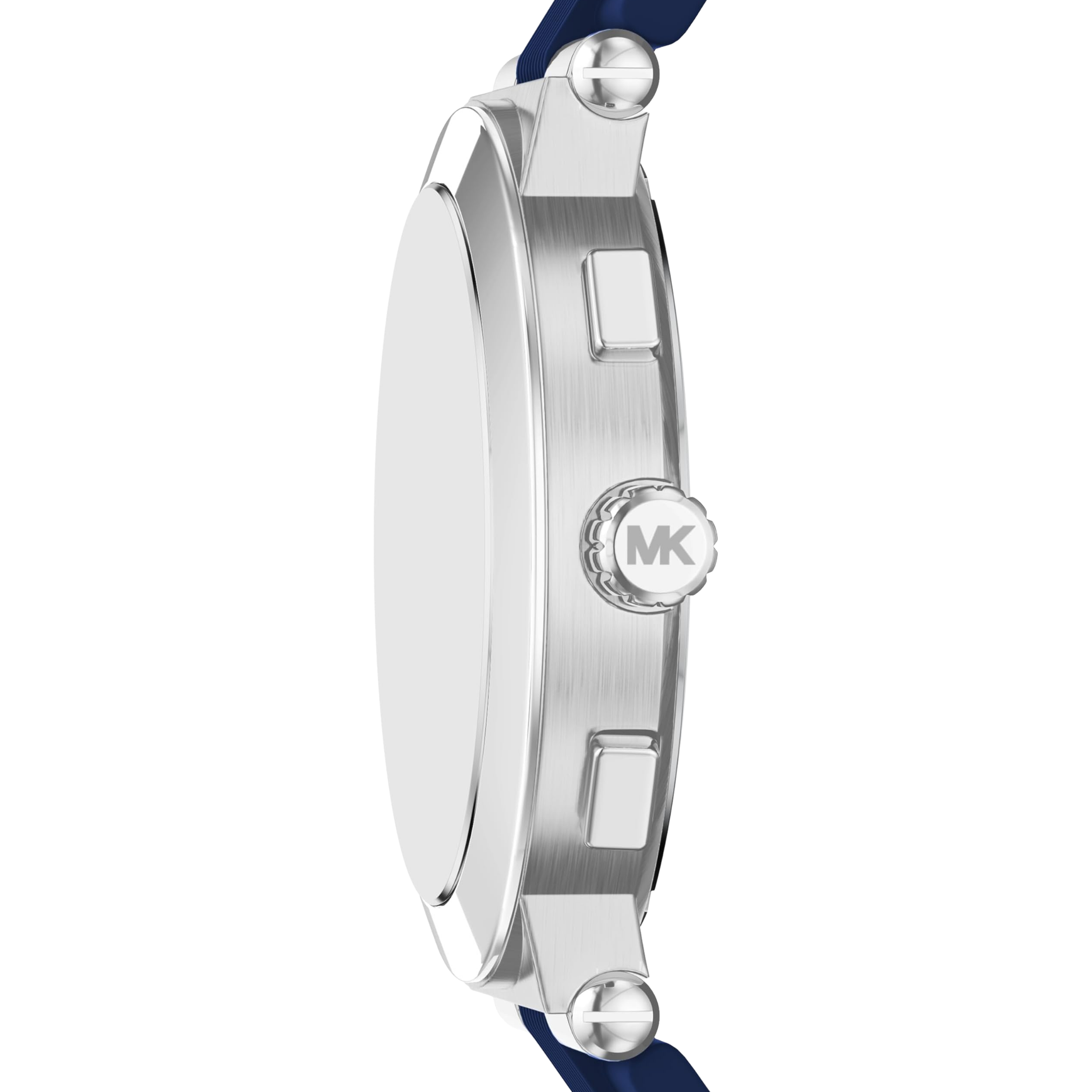 Michael Kors Men Billie Stainless Steel Or Silicone Watch - Silver Blue Chrono