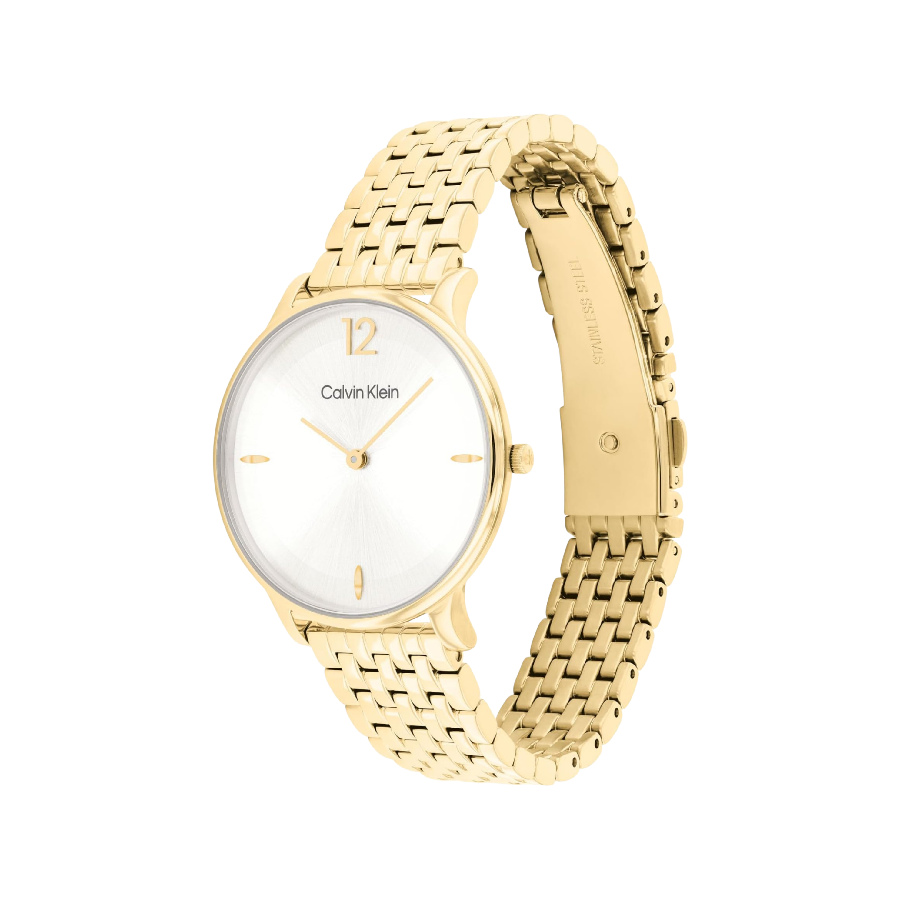 Calvin Klein Women Luxe Quartz Watch - Gold Plated