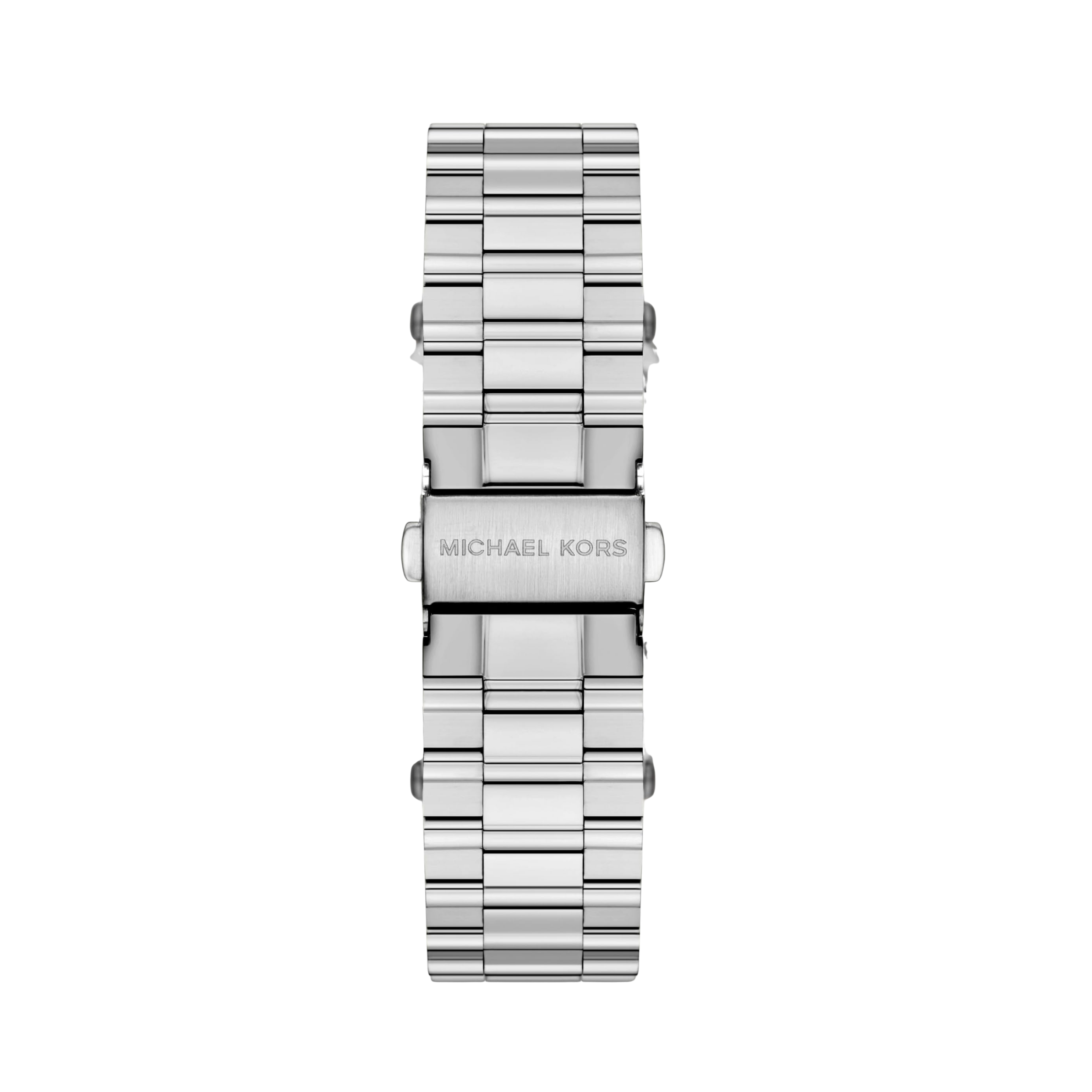 Michael Kors Men Billie Three Hand Stainless Steel Watch - Silver