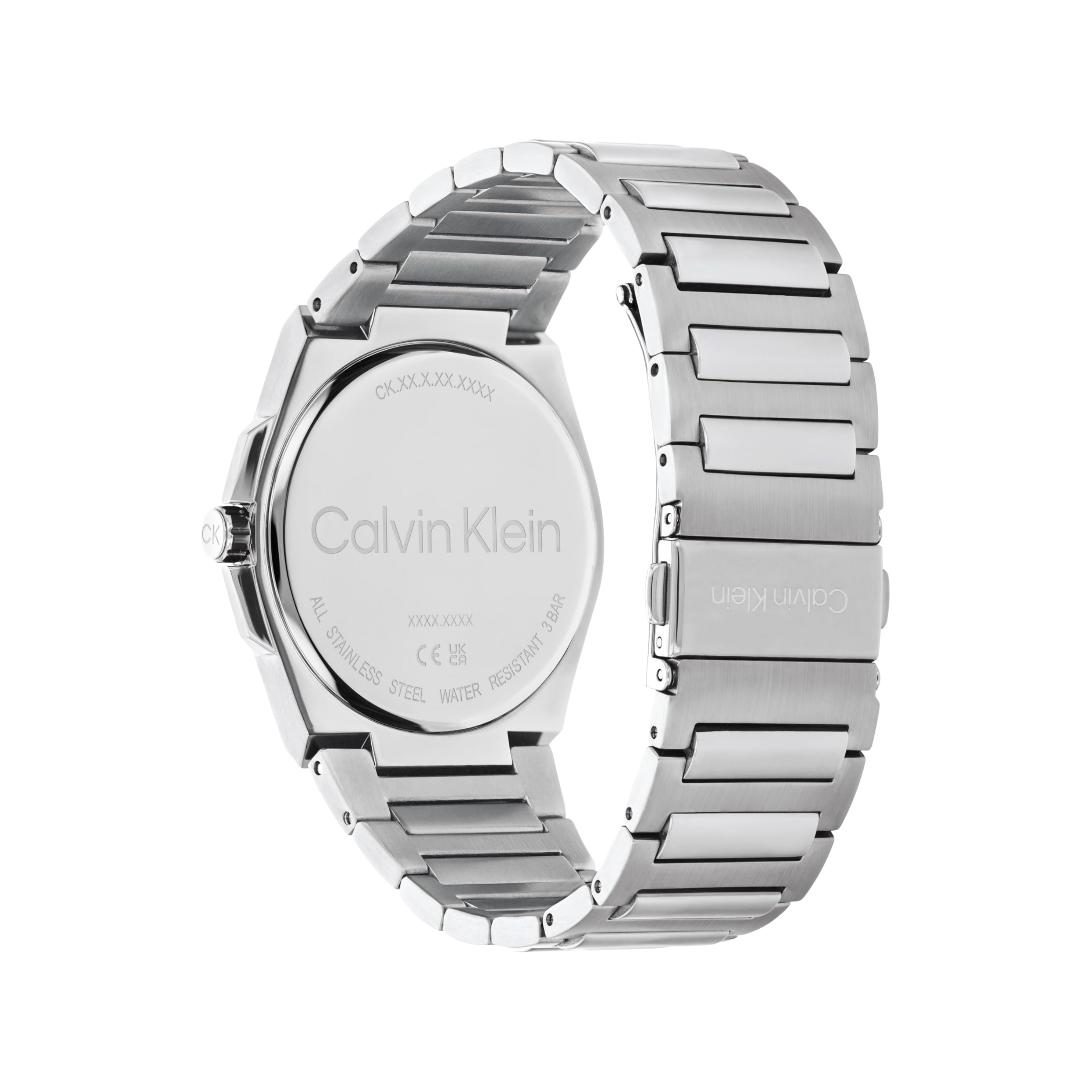 Calvin Klein Men Meta Minimal 3H Watch - Silver