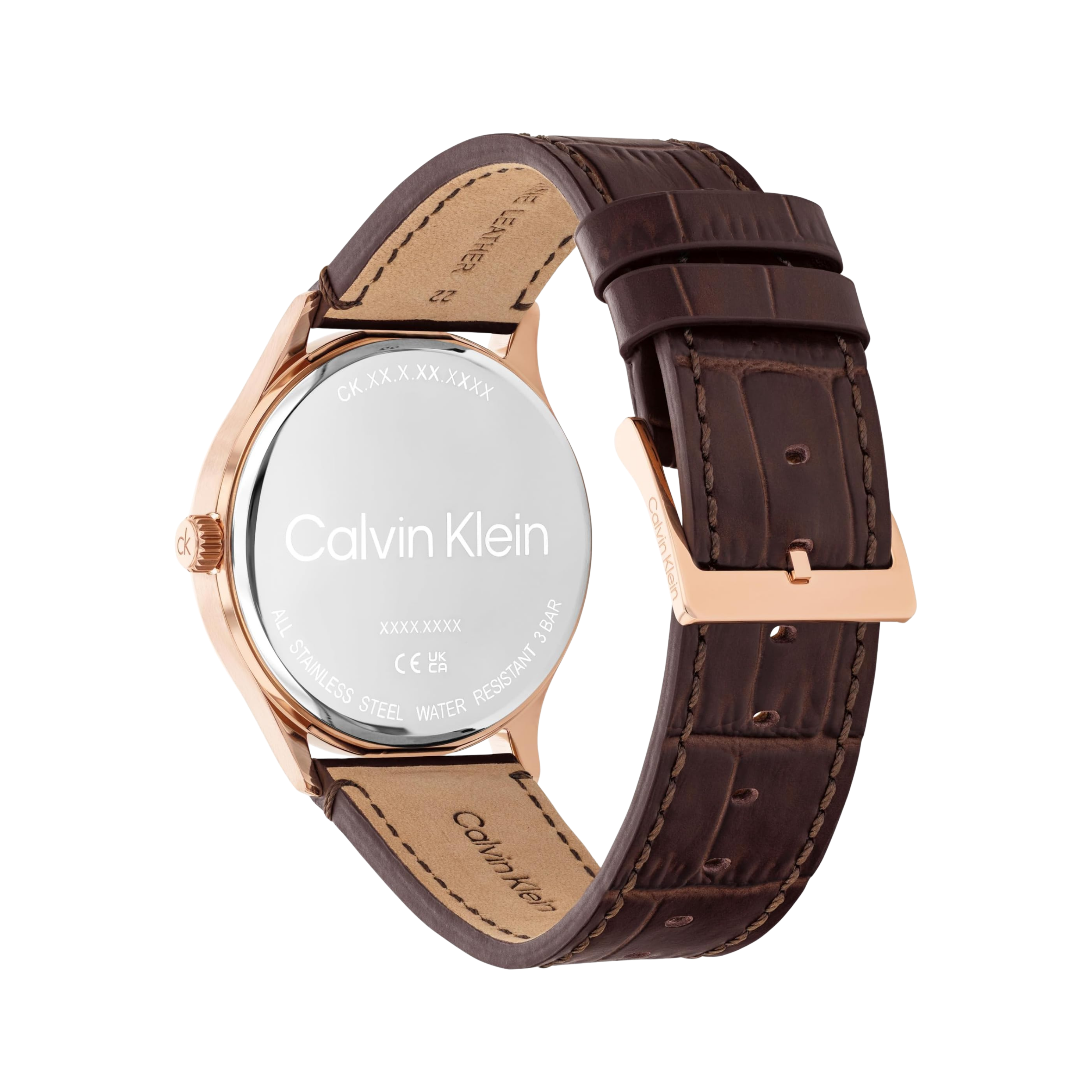 Calvin Klein Men Tailored Quartz Watch - Brown White