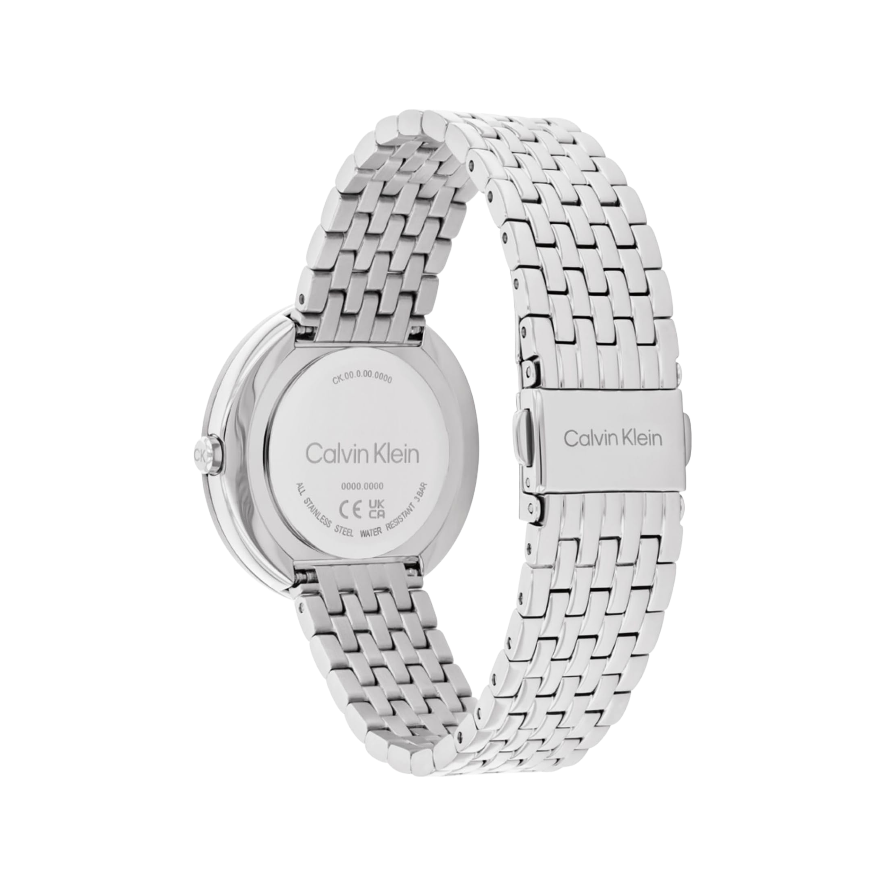 Calvin Klein Women Twisted Bezel Stainless Steel Watch - Blue