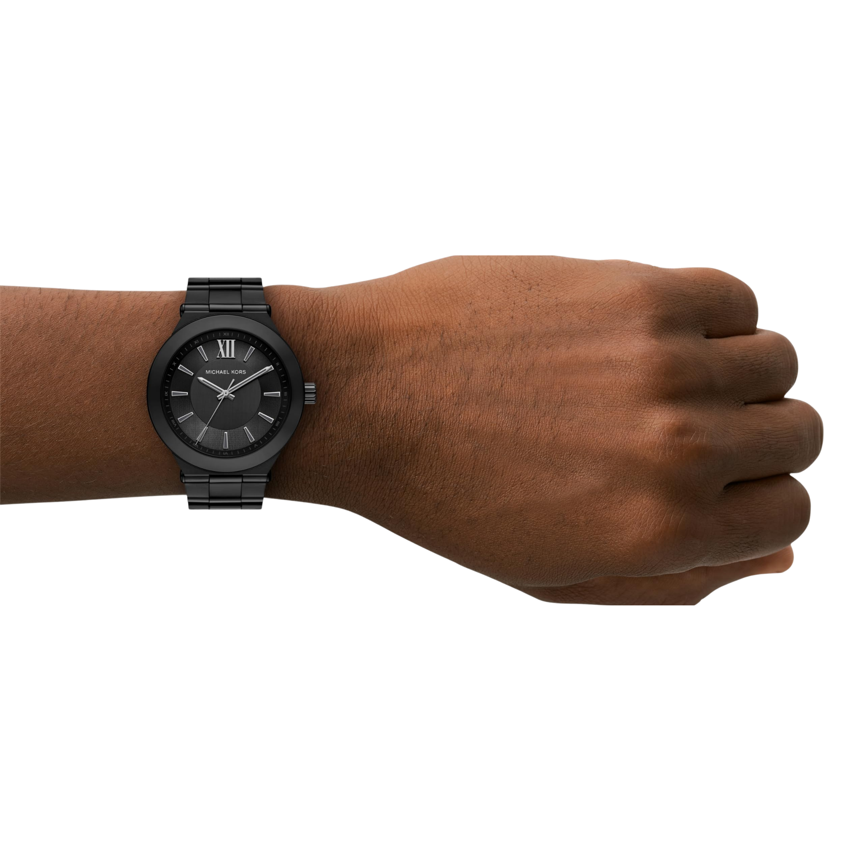 Michael Kors Men Billie Three Hand Stainless Steel Watch - Black