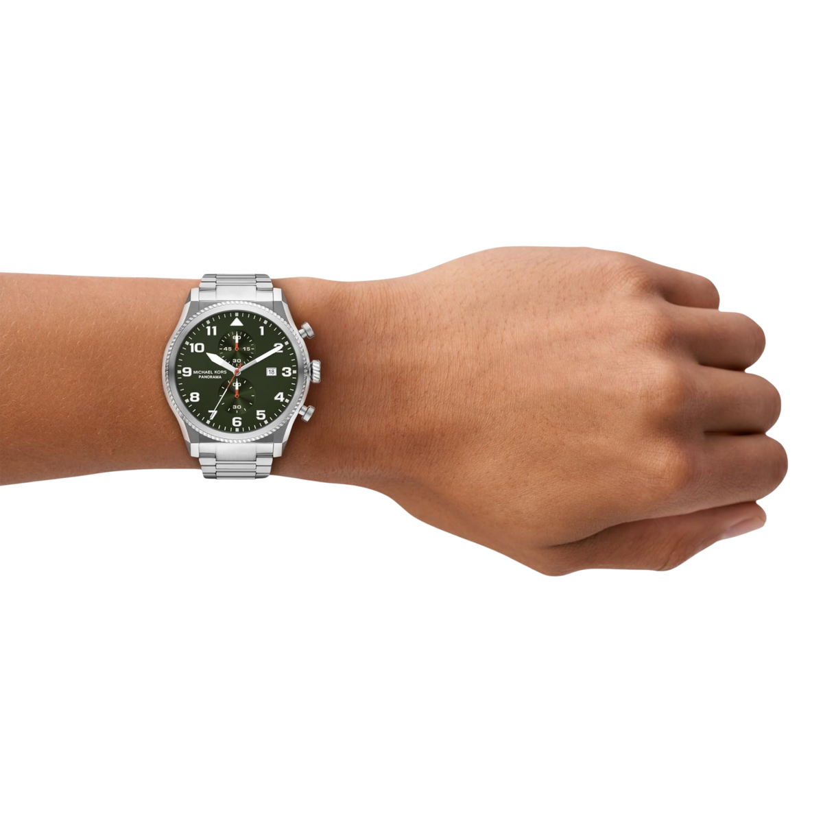 Michael Kors Men Panorama Stainless Steel Watch - Silver Bracelet