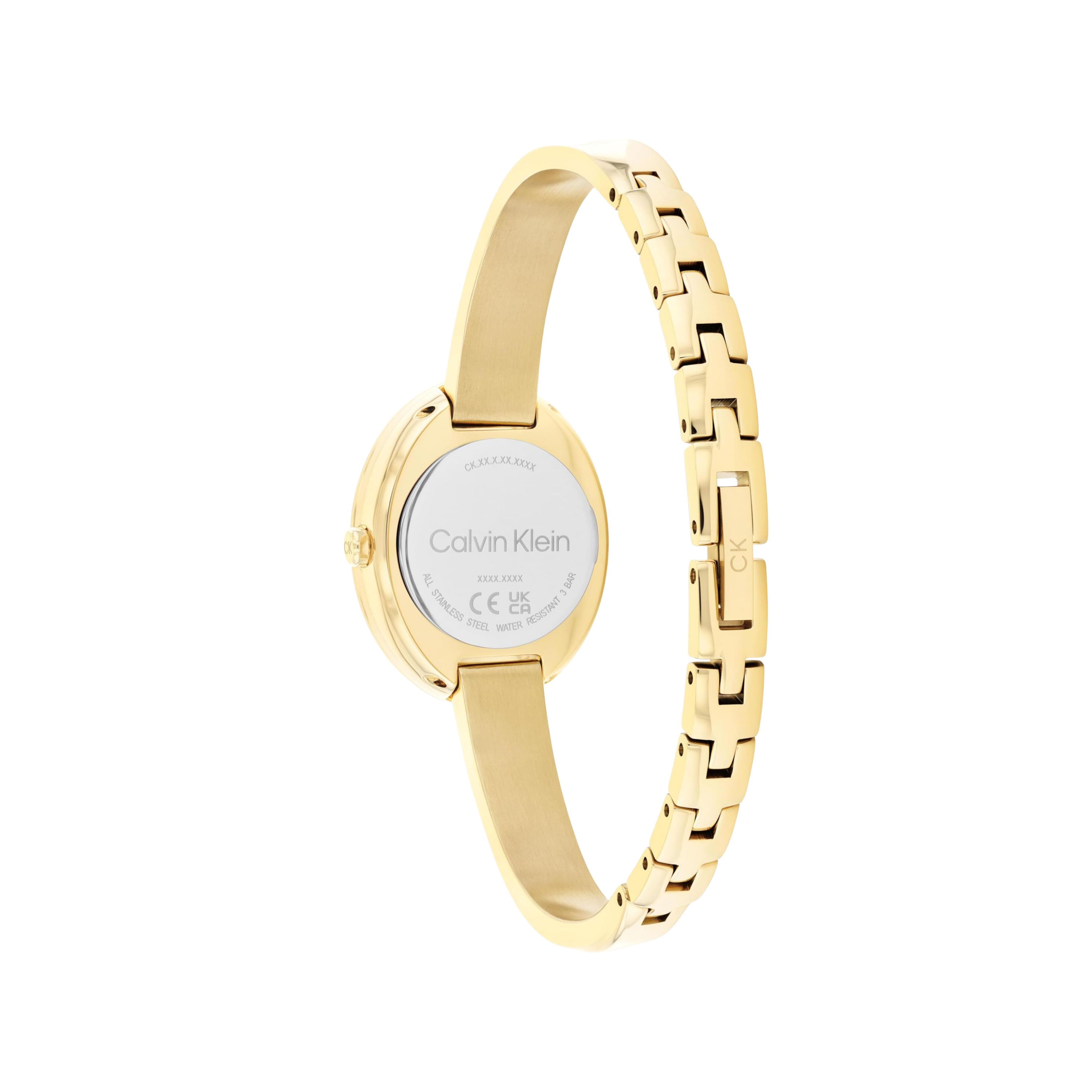 Calvin Klein Women Twisted Bezel 2H Quartz Watch - Gold Plated