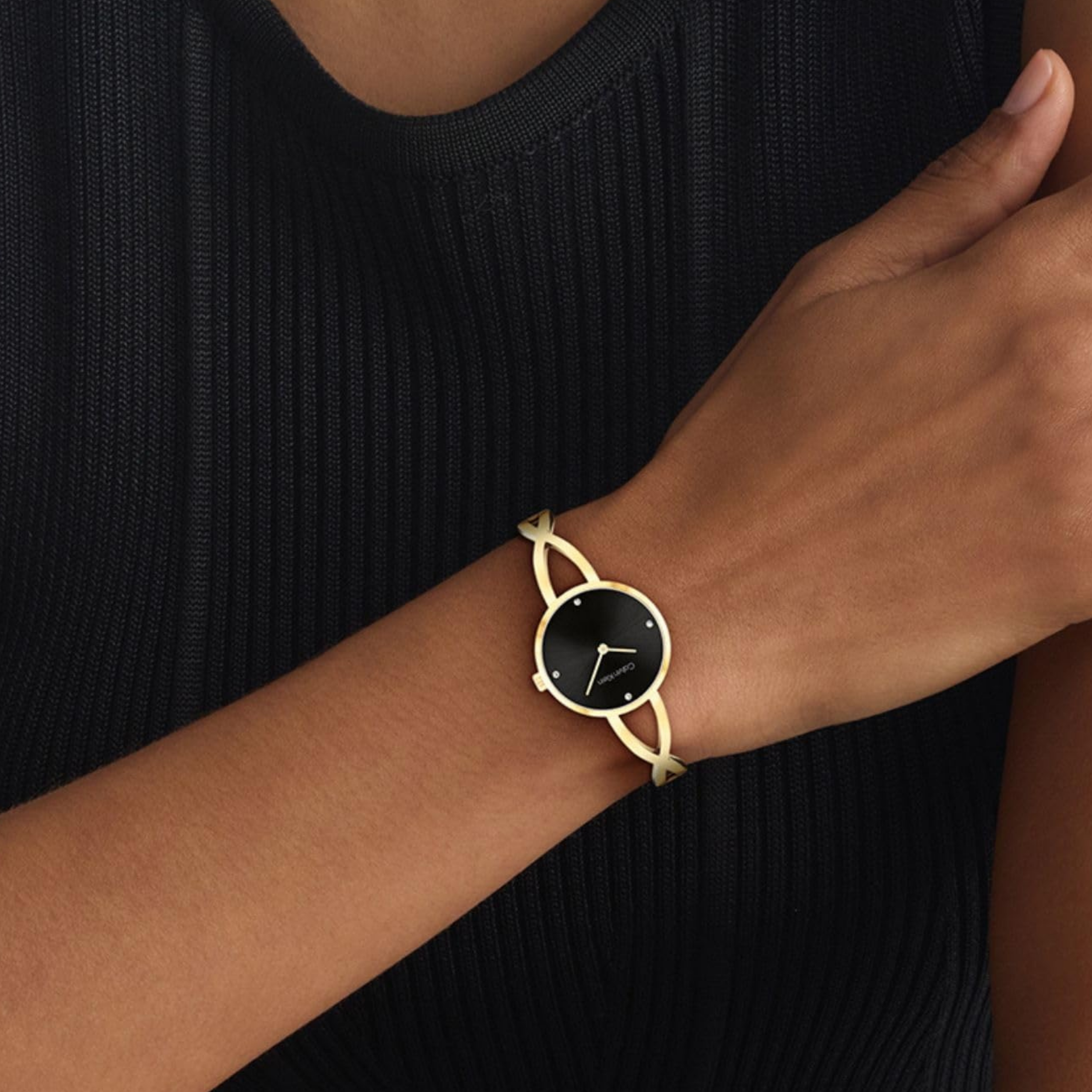 Calvin Klein Women Sculpted Embrace Watch - Gold