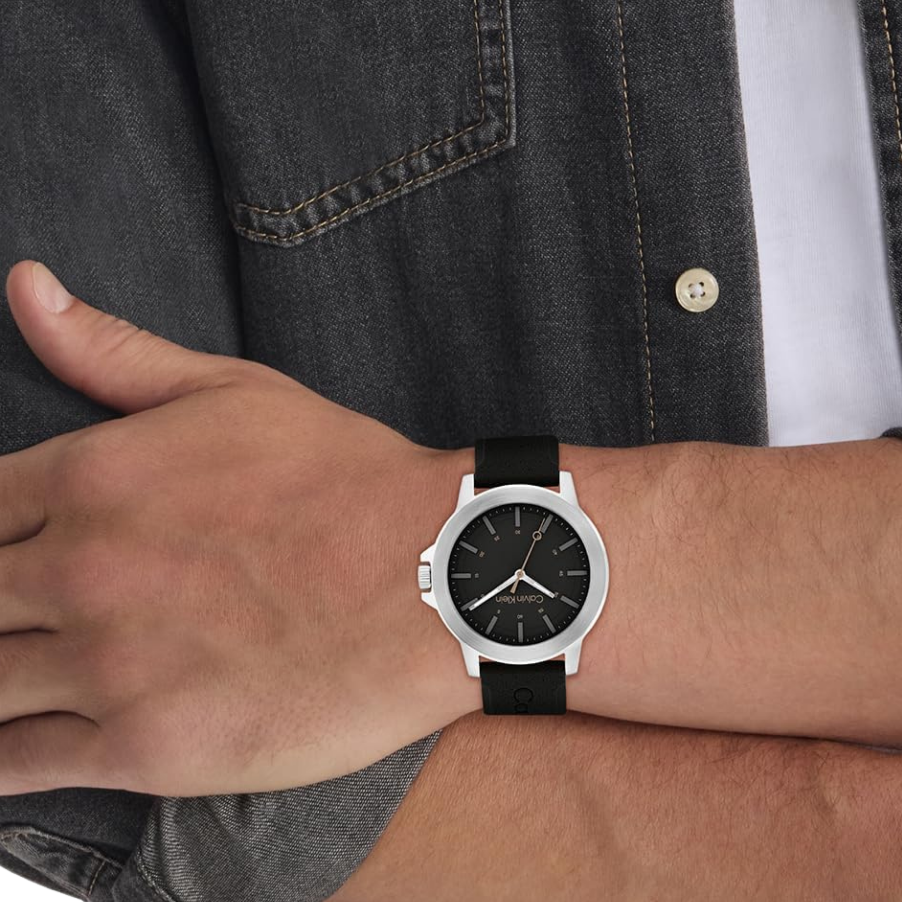 Calvin Klein Men Reset Watch - Black