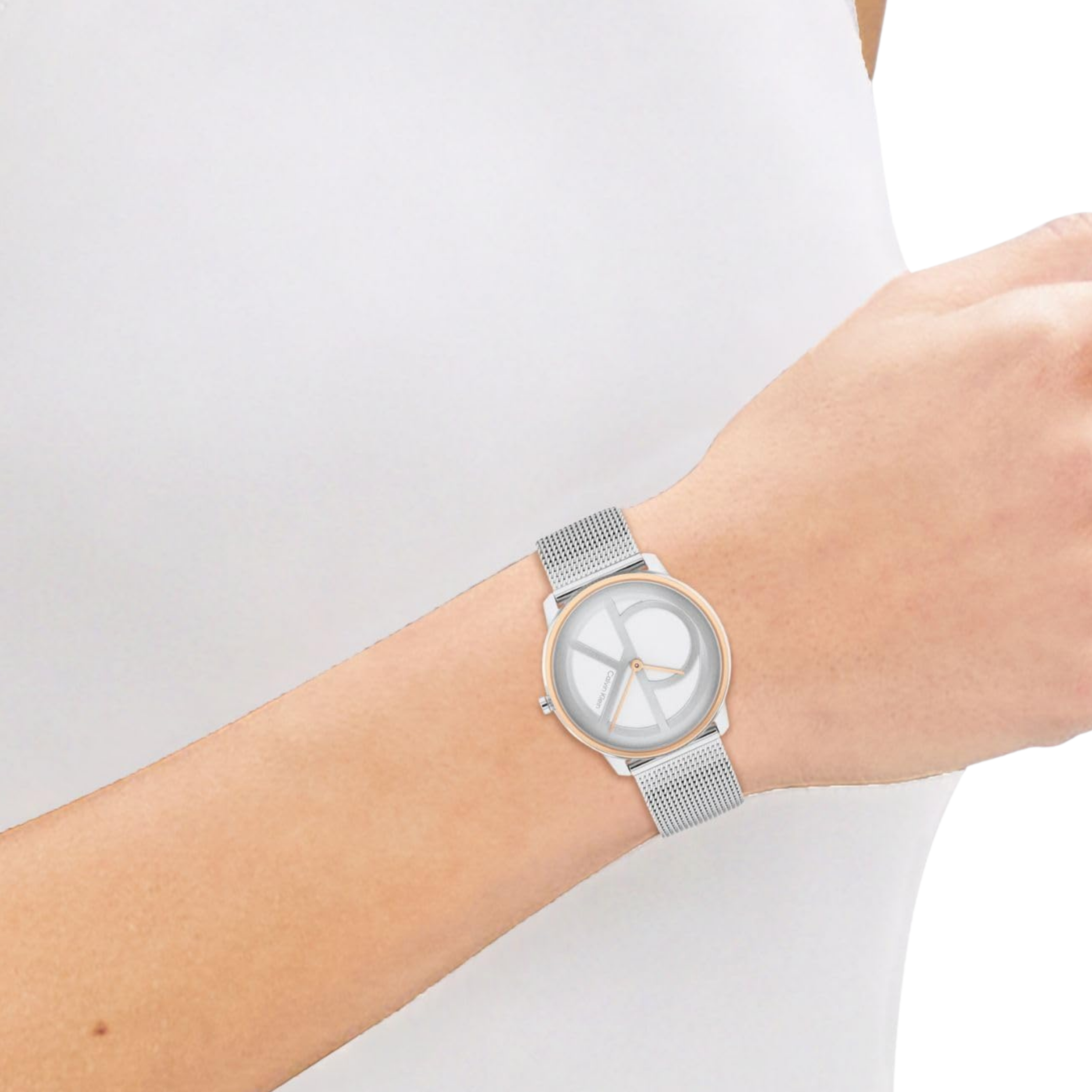 Calvin Klein Women Iconic Watch - Two Tone Mesh