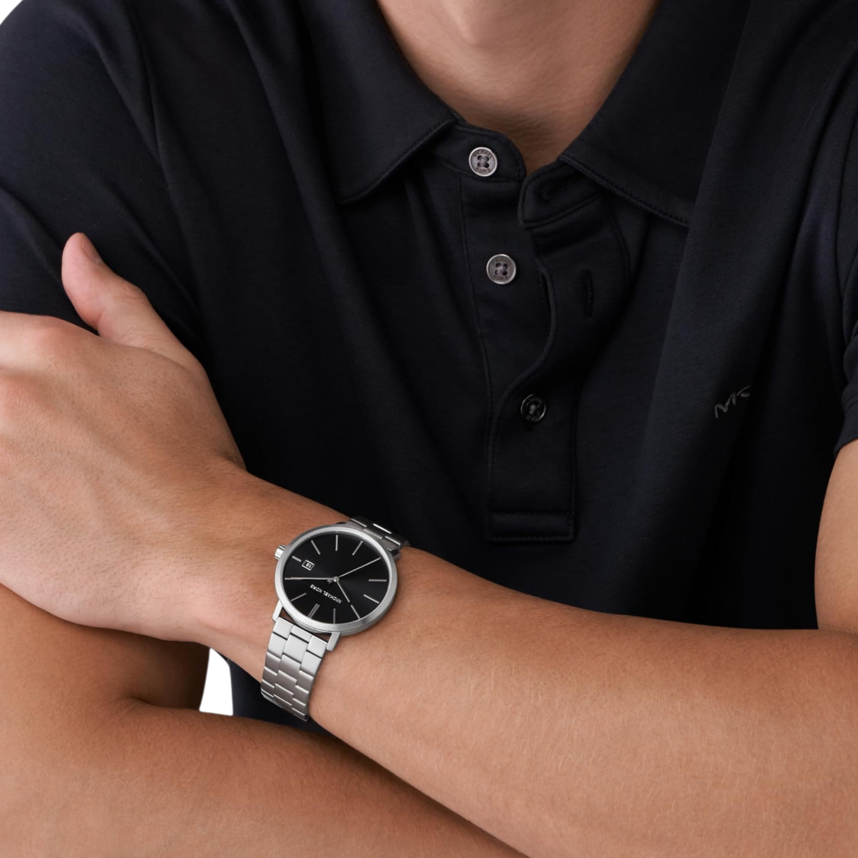 Michael Kors Men Blake Stainless Steel Watch - Silver
