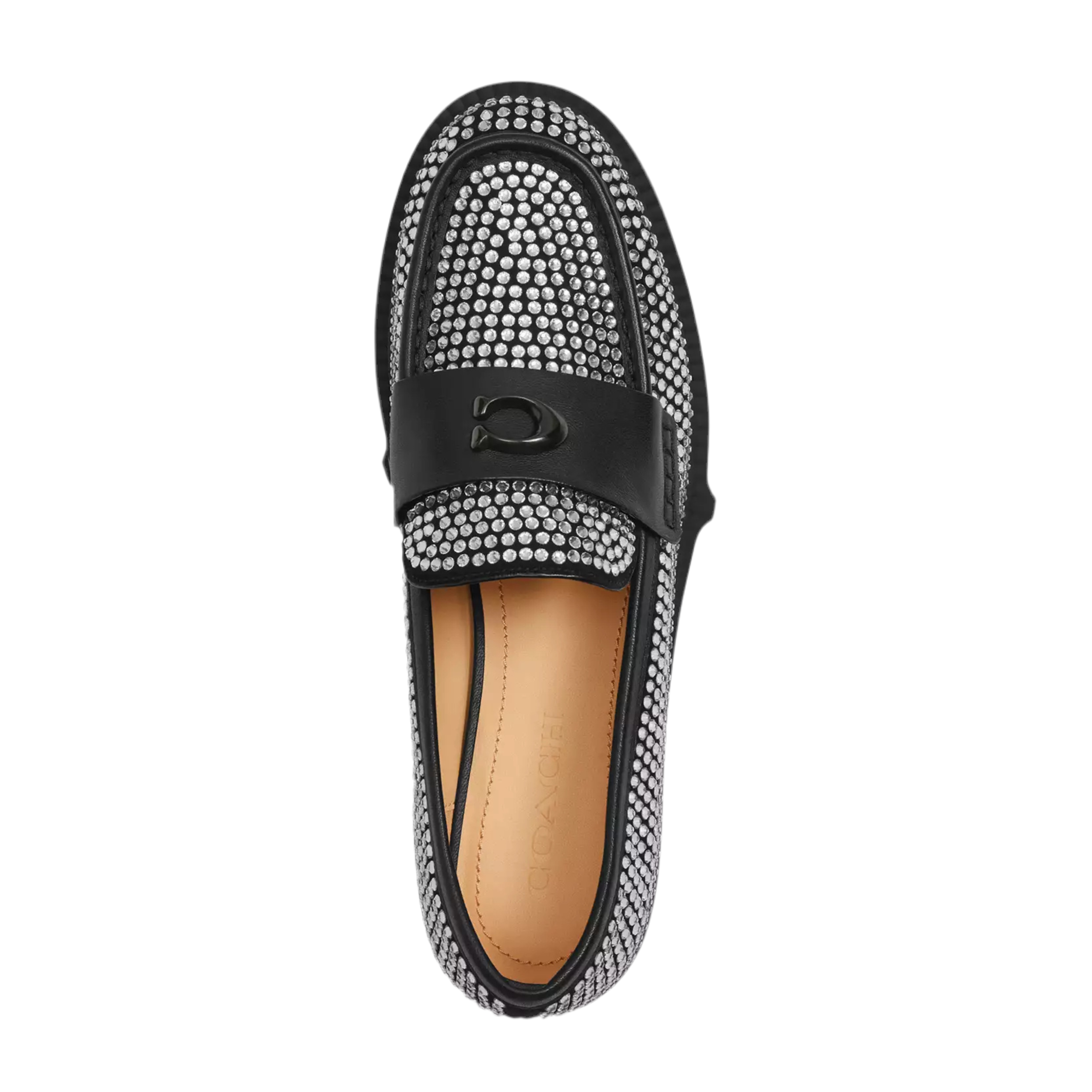 Coach Women's Leah Loafer - Black Crystal
