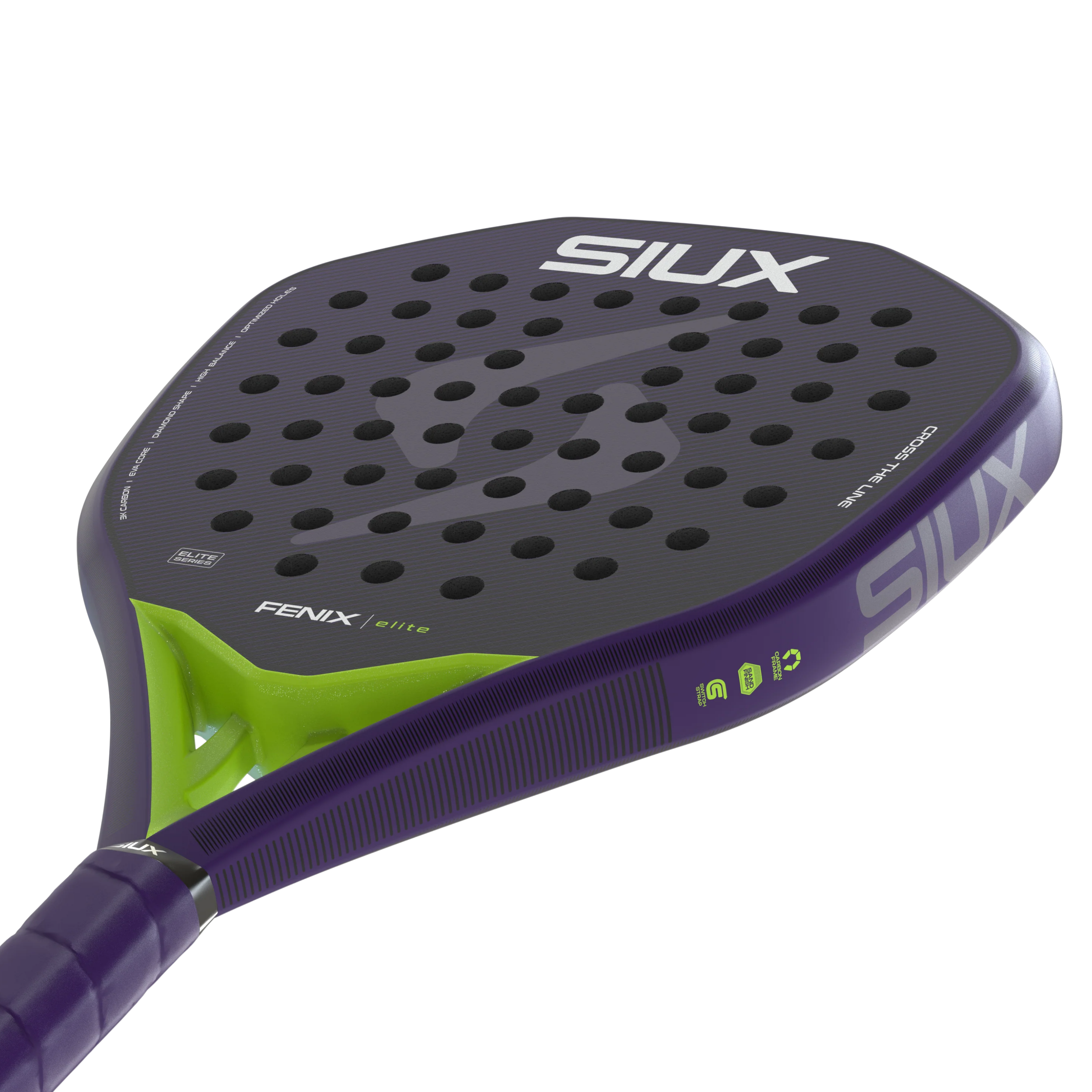 Siux Fenix Elite 2026 Padel Racket - Purple Green