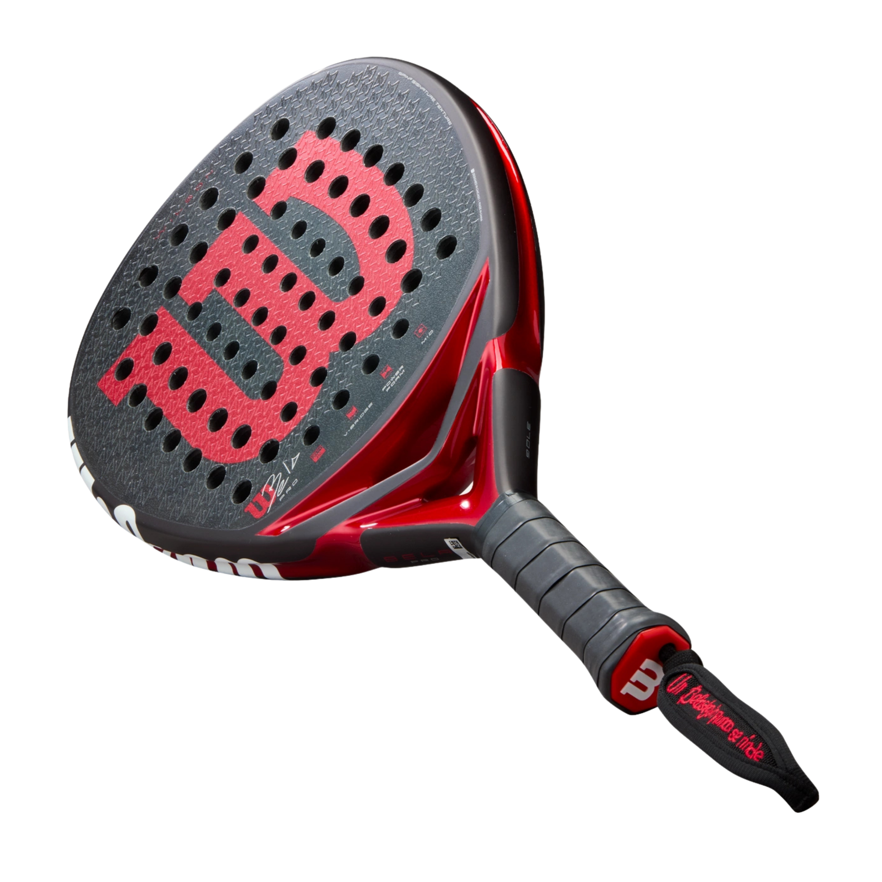 Wilson Bela Pro V3 Padel Racket - Black Red