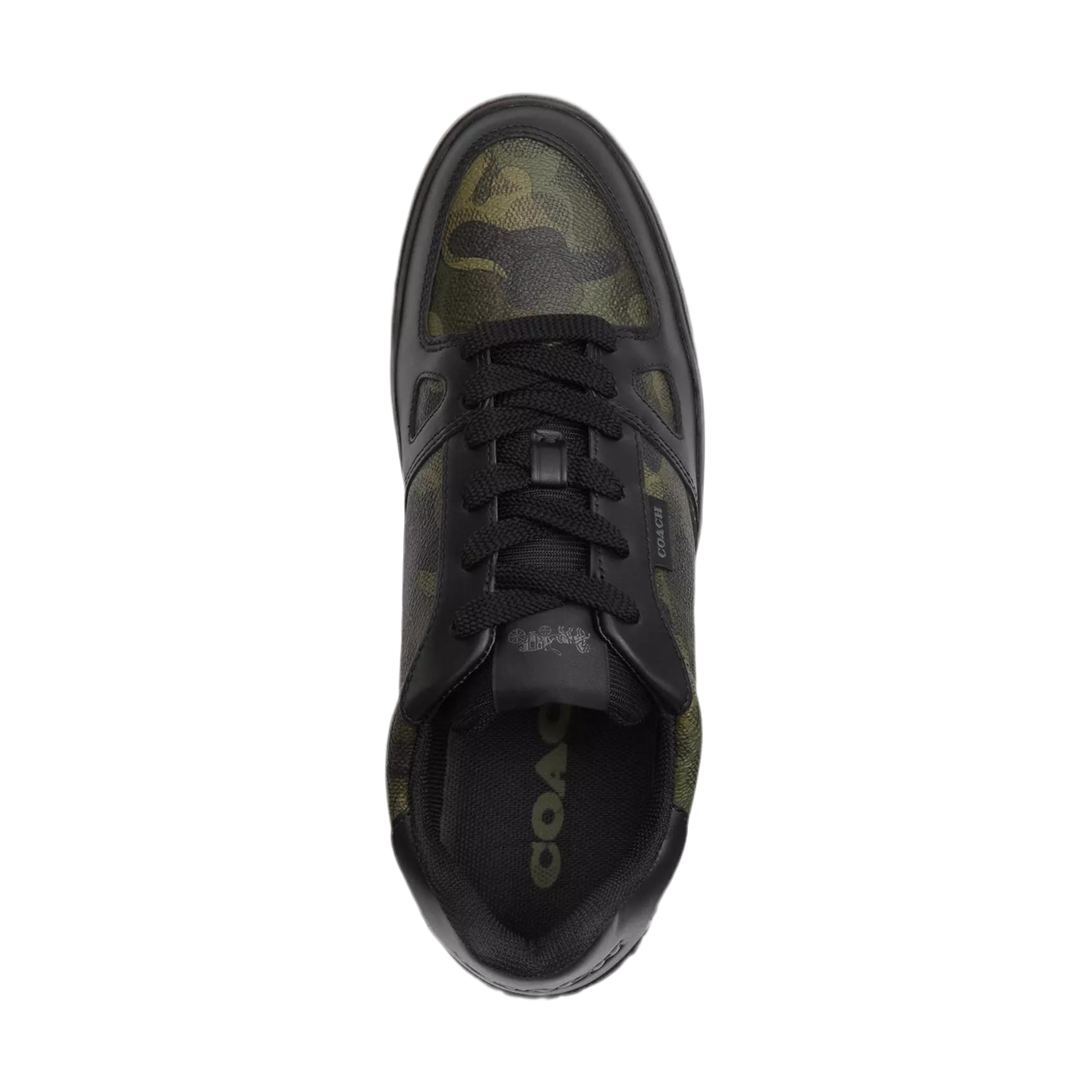 Coach Men's Clip Court Sneaker - Camo Black