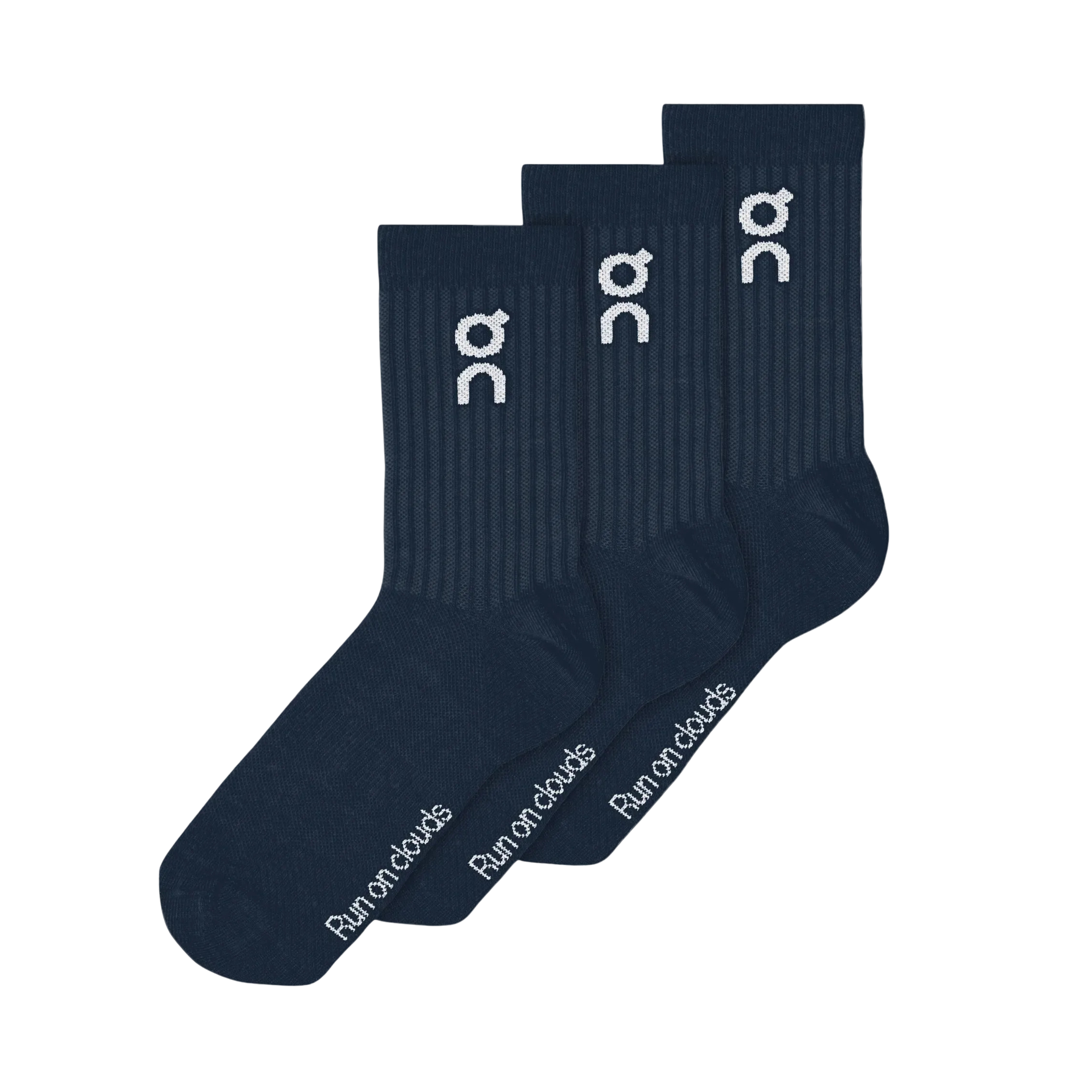 On Logo Sock High 3P - Navy