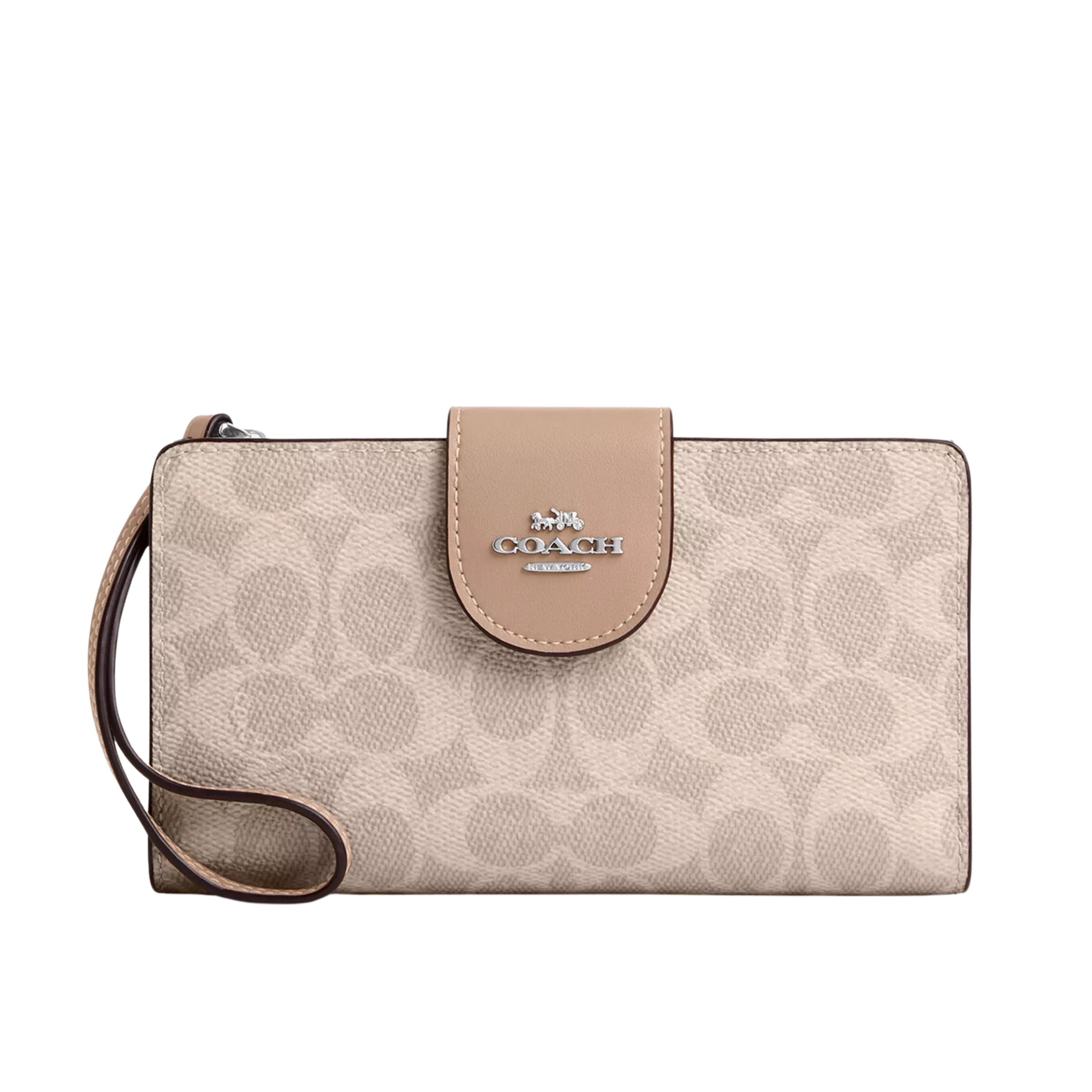 Coach Women Phone Wallet - Silver
