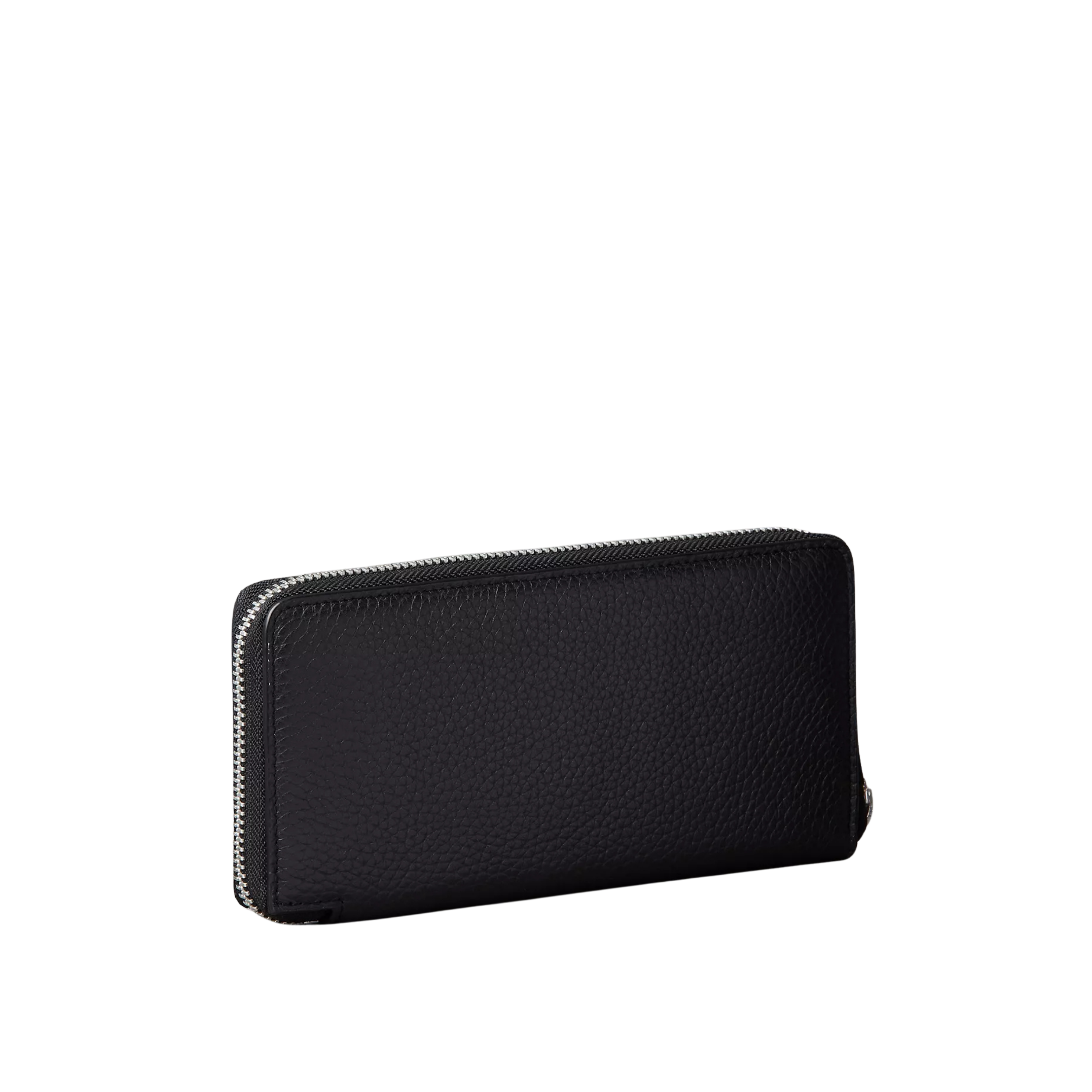 Calvin Klein Men Foil Embossed Logo Zip Wallet - Black