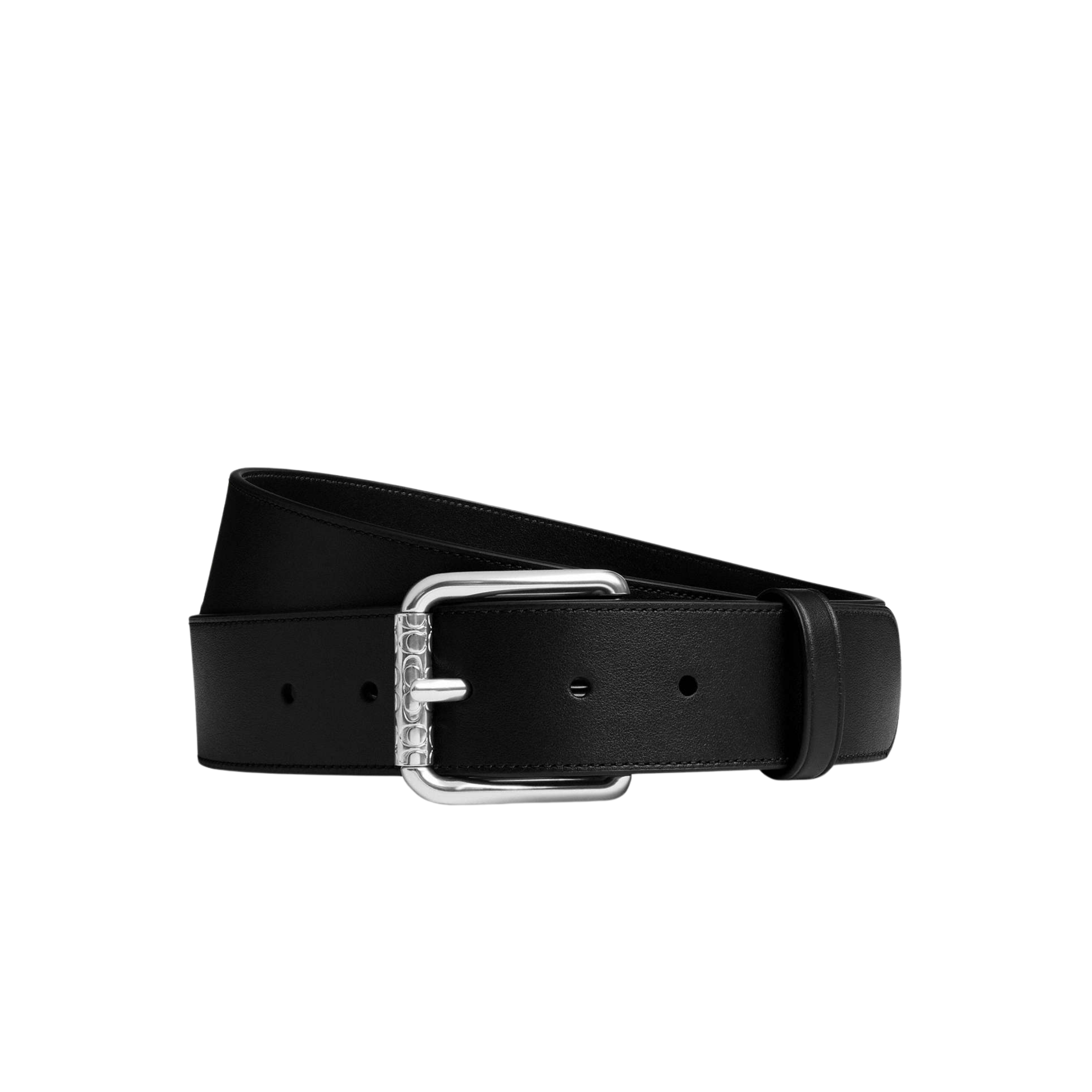 Coach Men Roller Buckle Belt 38 Mm - Black