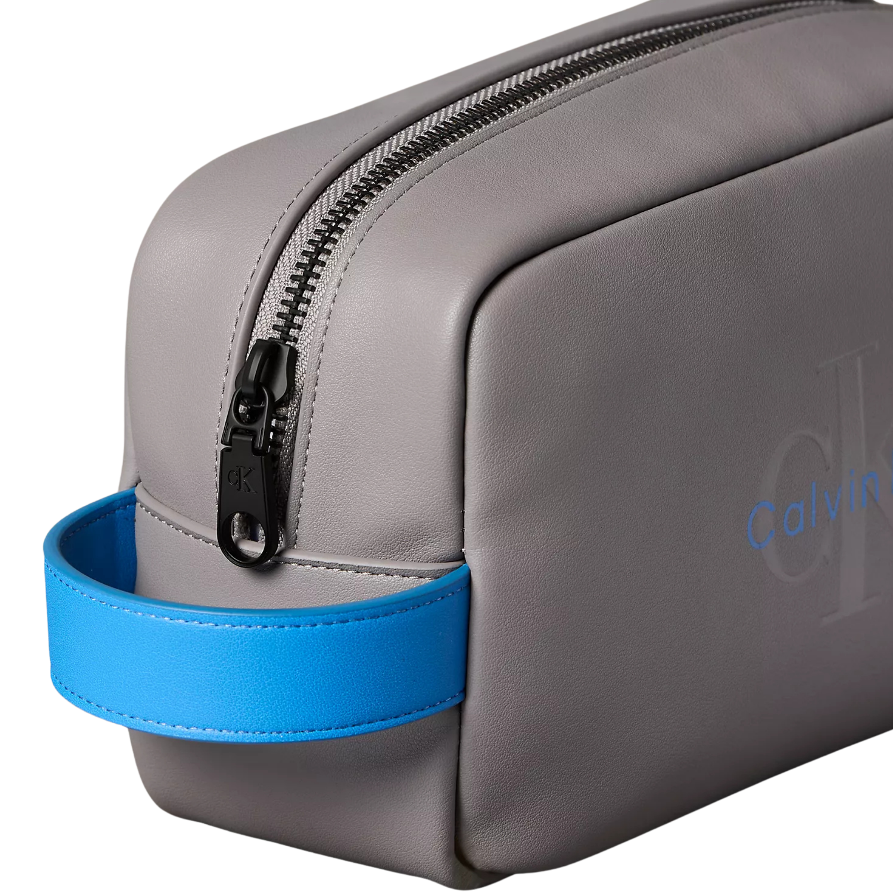 Calvin Klein Men Embossed Monologo Dopp Kit - Cloudburst