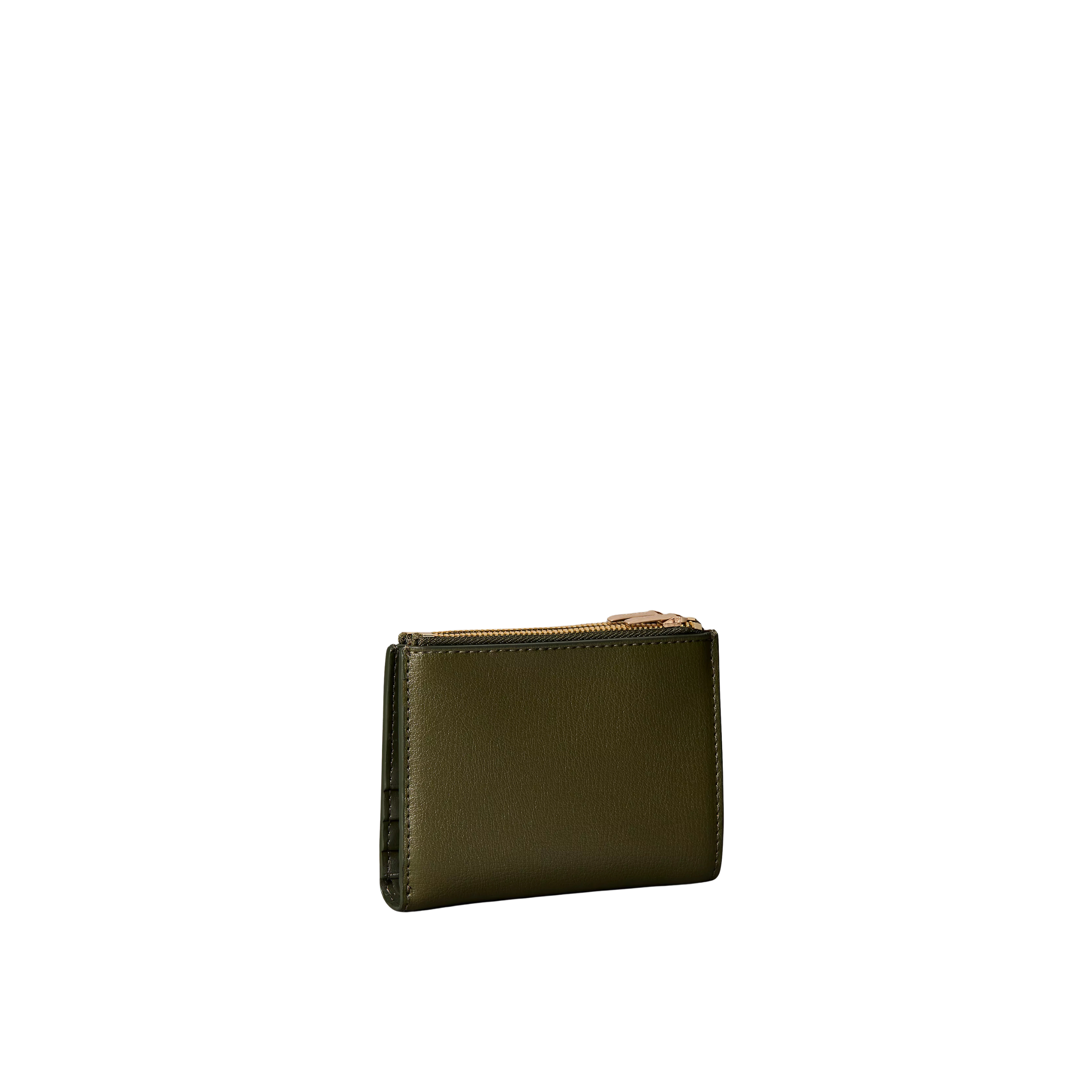 Calvin Klein Women Foil Logo Double Zip Card Case - Cypress