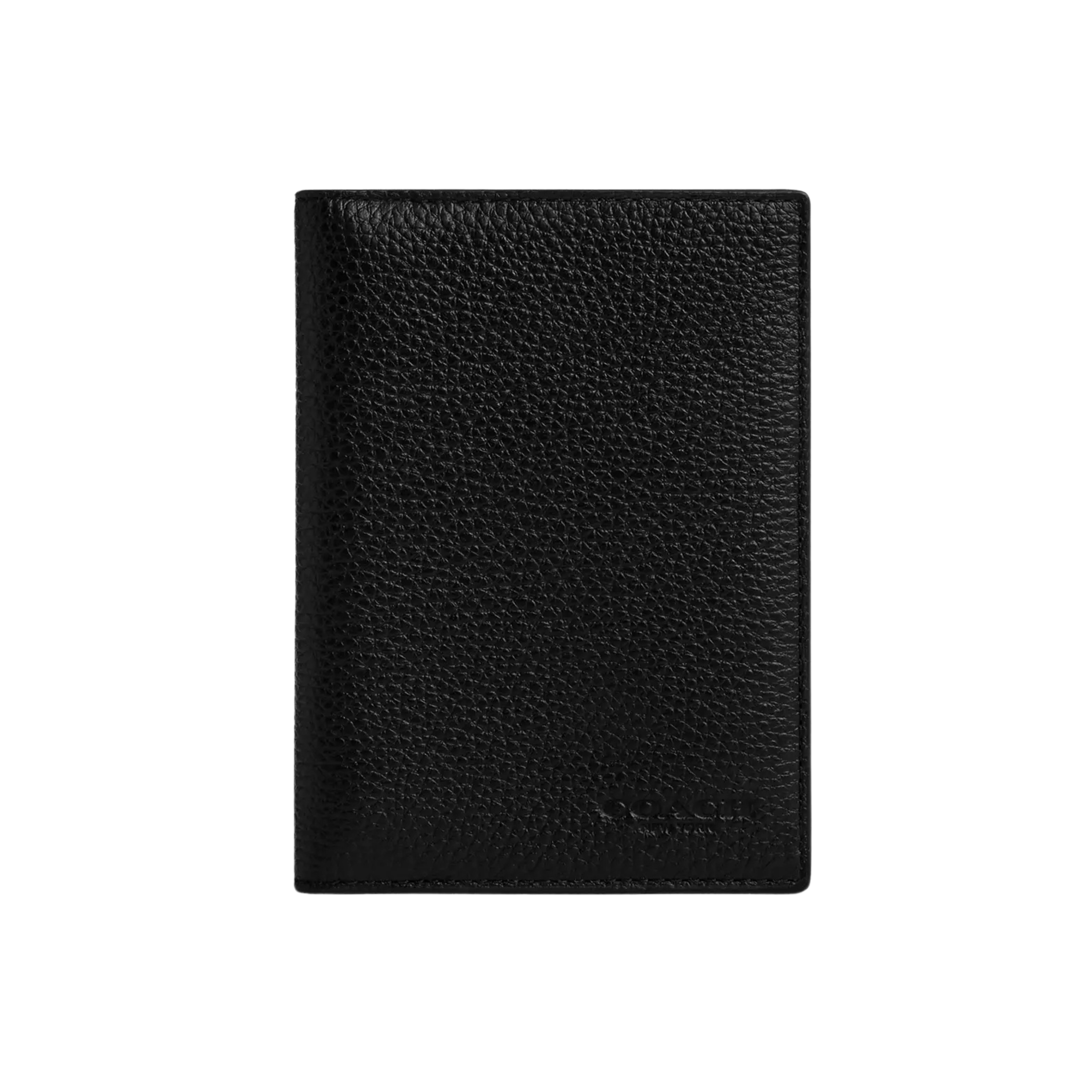 Coach Men Passport Card Case - Gunmetal Black