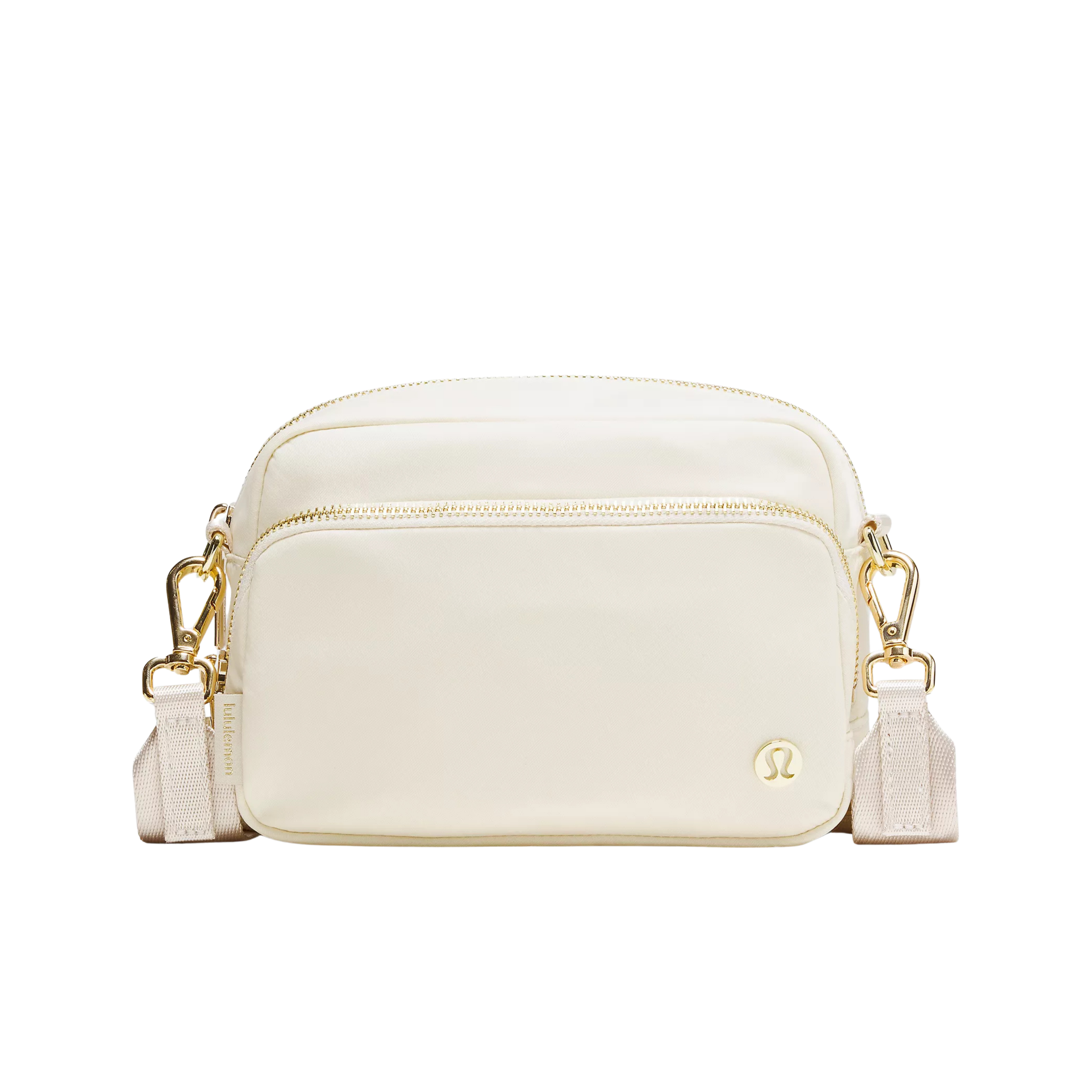Lululemon Everywhere Crossbody Bag 2L Metal Hardware - Light Ivory Gold