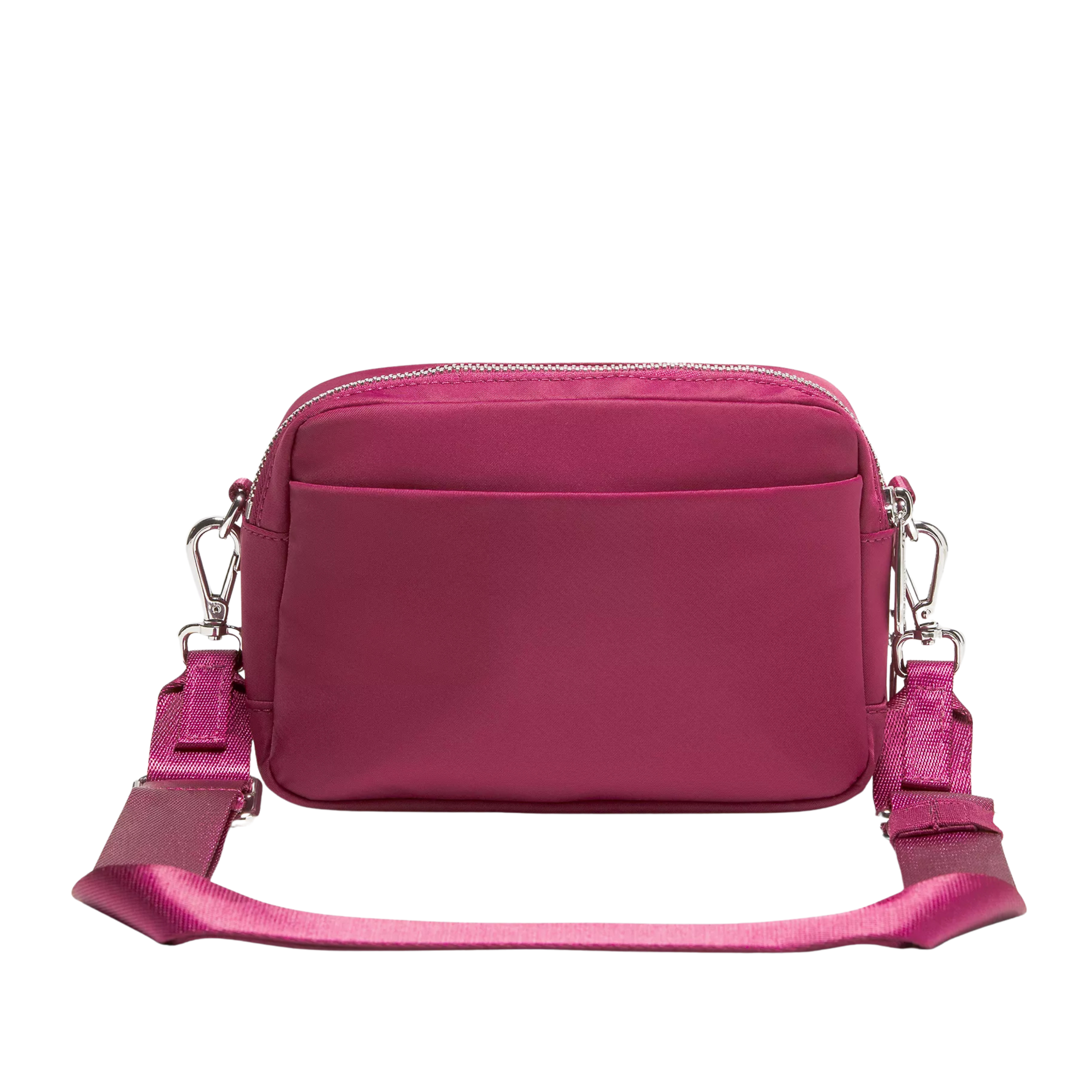 Lululemon Everywhere Crossbody Bag 2L Metal Hardware - Raspberry Rave Silver