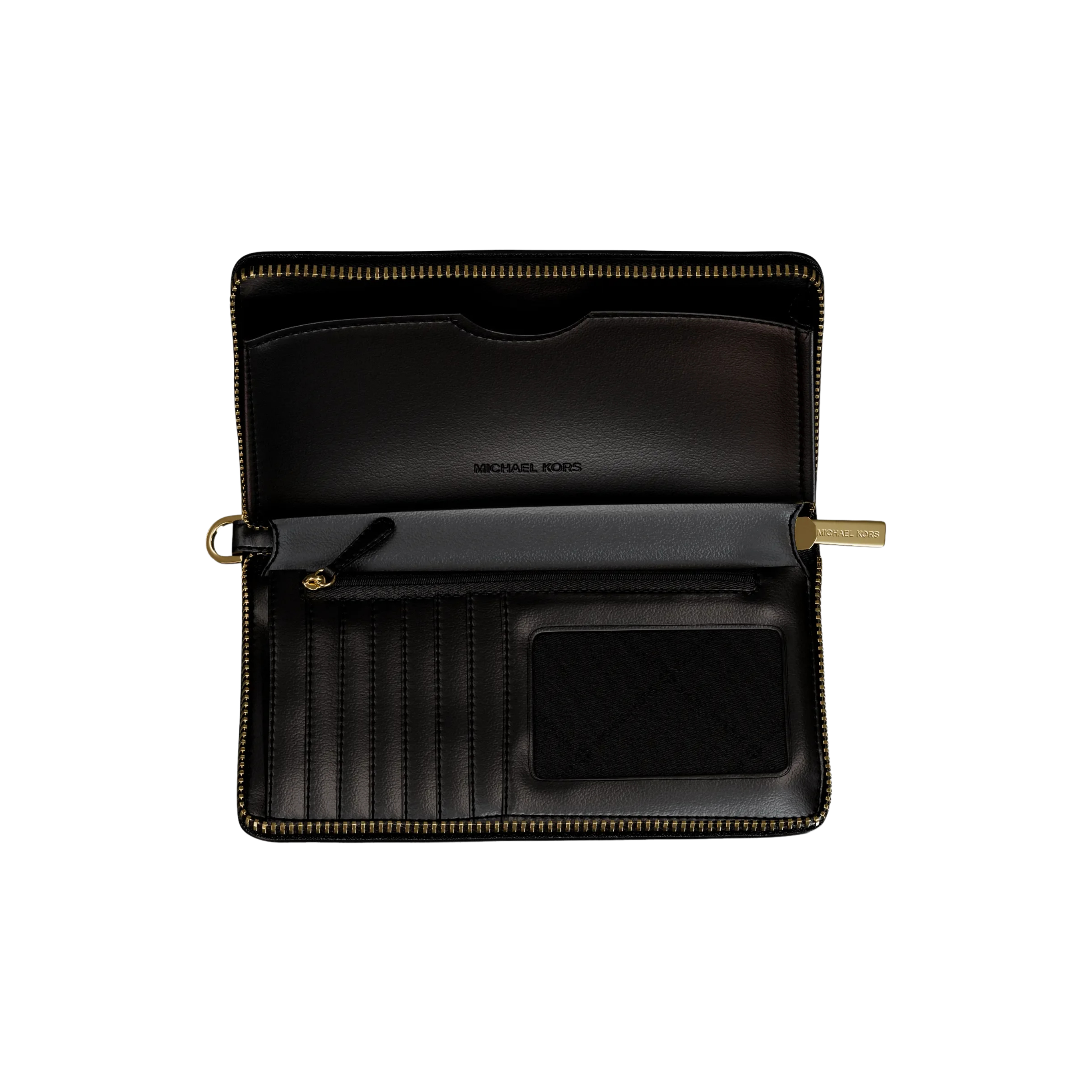 Michael Kors Women Jet Set Large Signature Logo Smartphone Wallet - Black