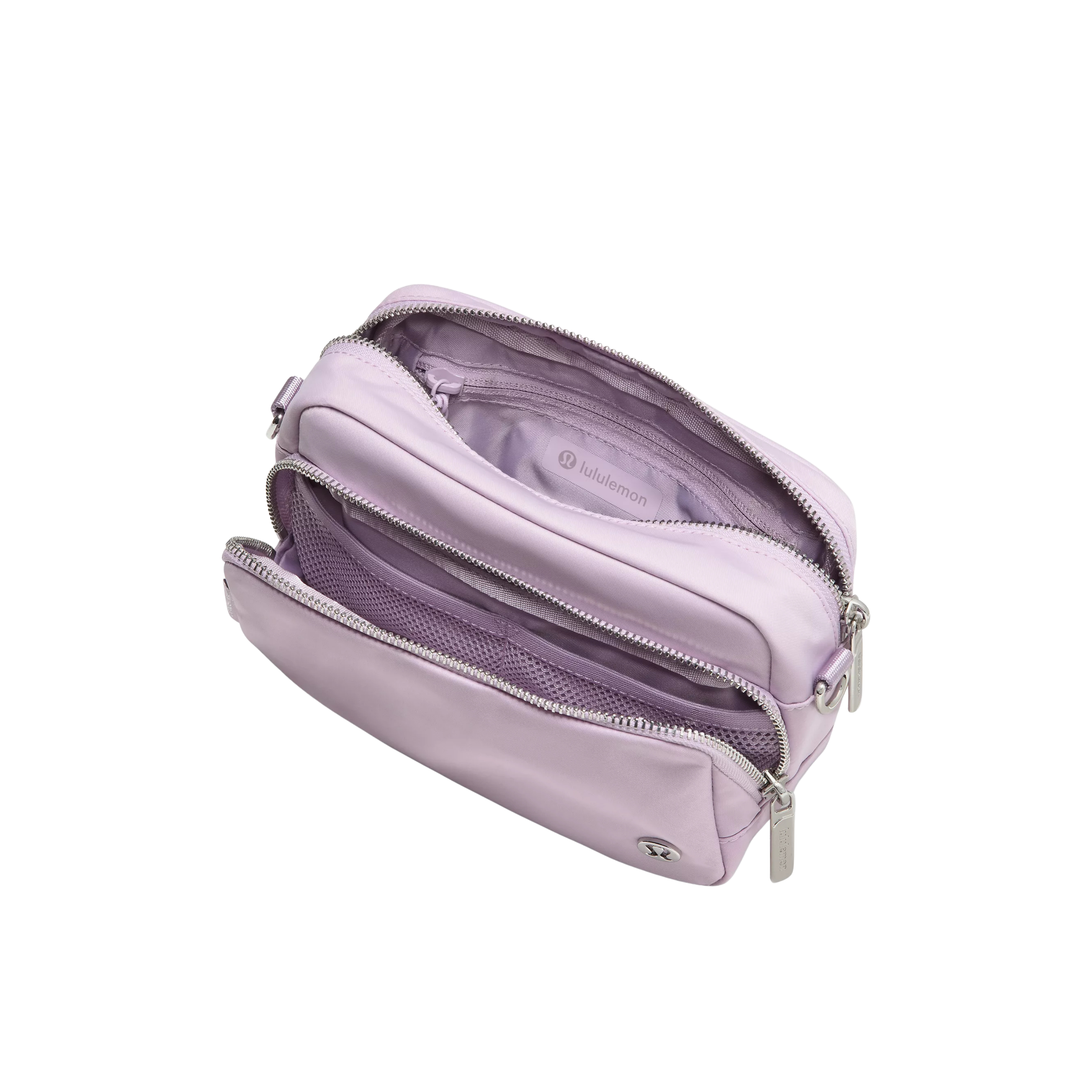 Lululemon Everywhere Crossbody Bag 2L Metal Hardware - Lilac Play Silver
