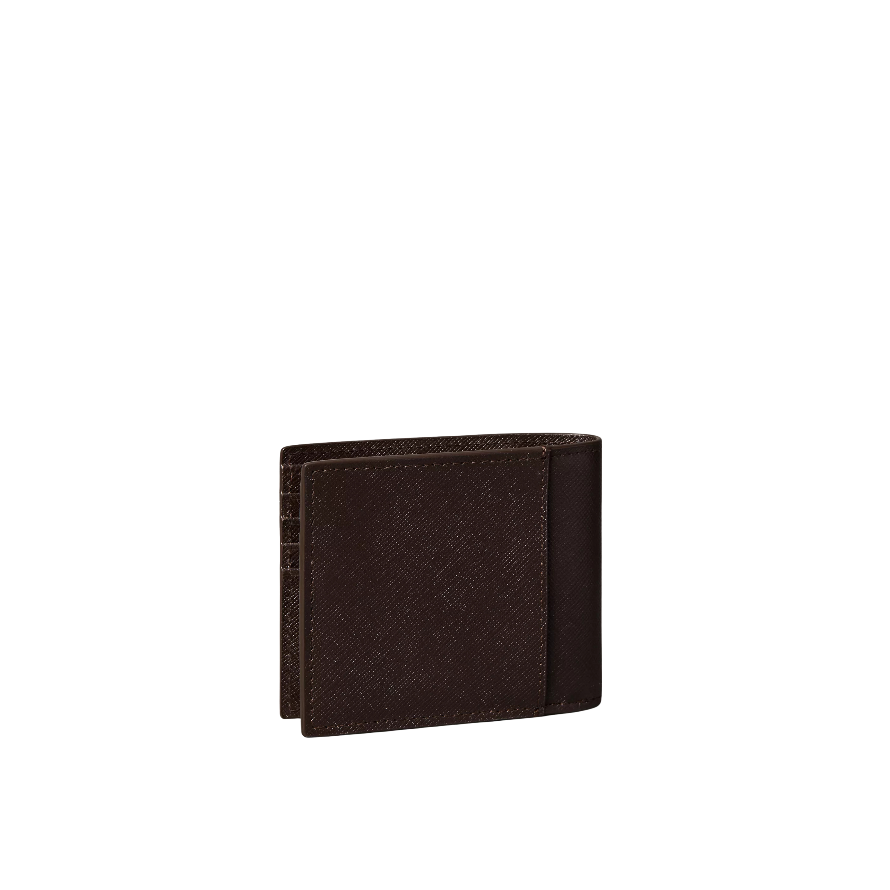 Calvin Klein Men Refined Saffiano Bifold Wallet - Chocolate Martini