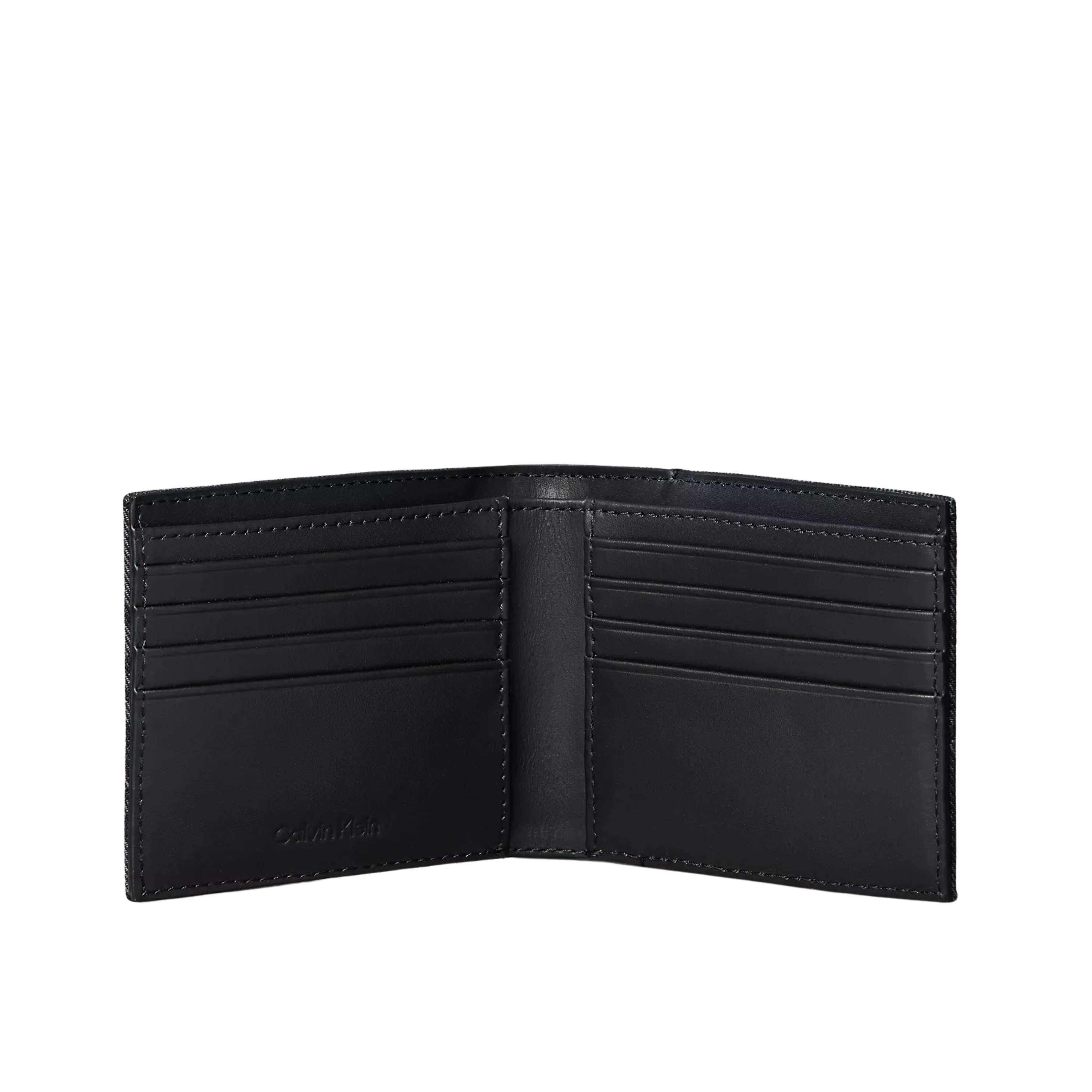 Calvin Klein Men Allover Monogram Bifold Wallet - Black Aop