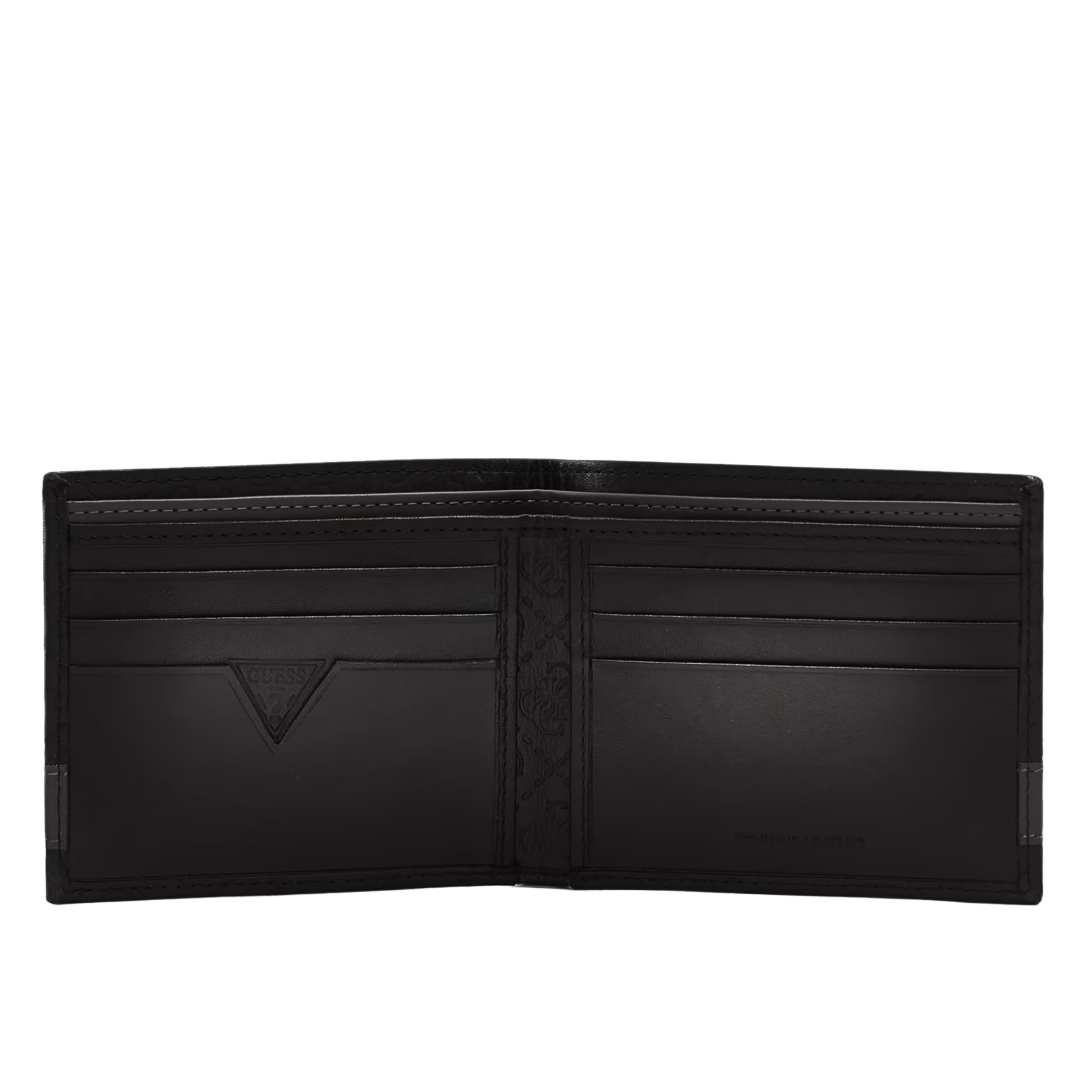 Guess Men Mesa Quattro G Billfold Wallet - Black Grey