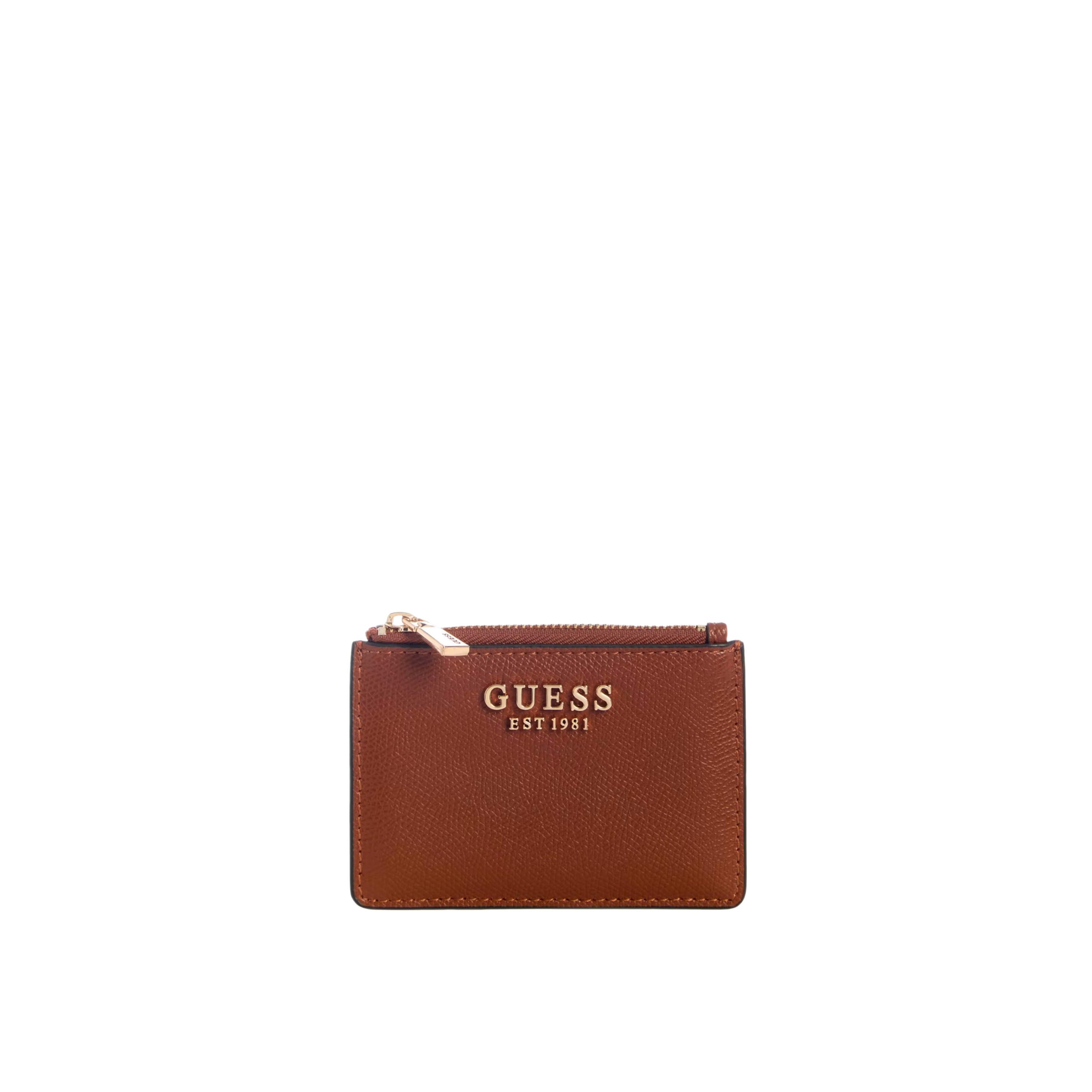 Guess Women Amorette Card Case - Cognac