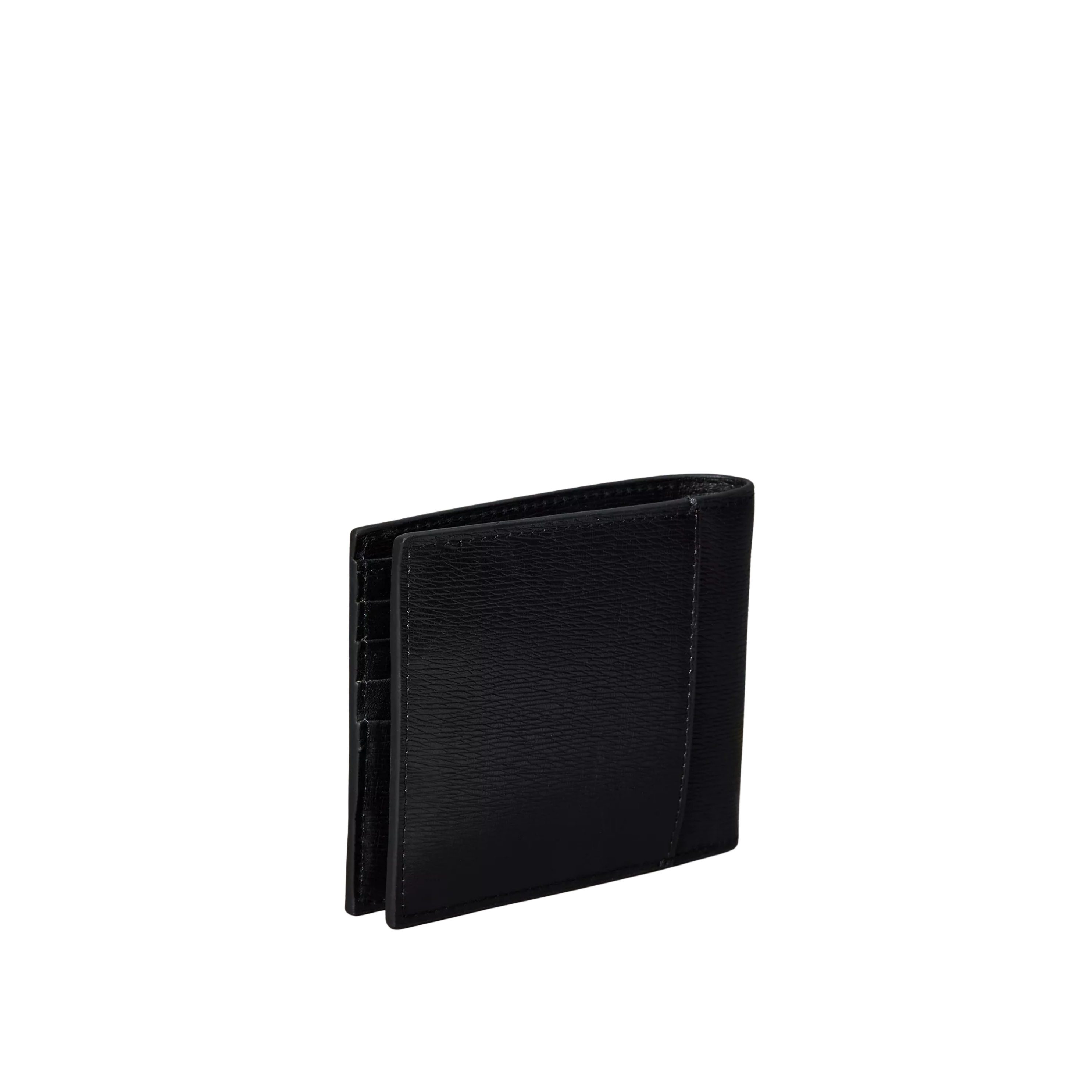 Calvin Klein Men Emblem Logo Bifold Wallet with Coin Pouch - Black