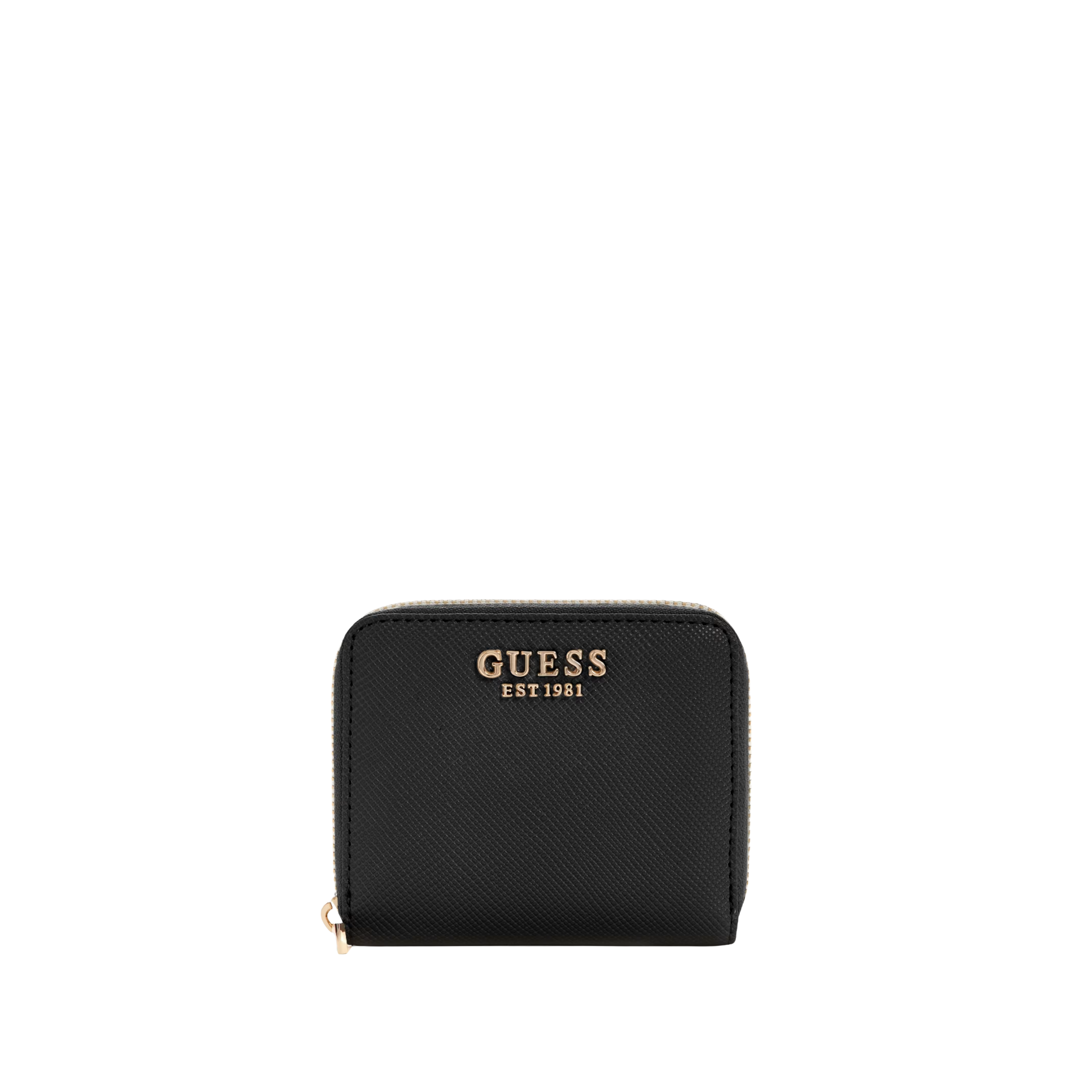 Guess Women Laurel Saffiano Mini Wallet - Black