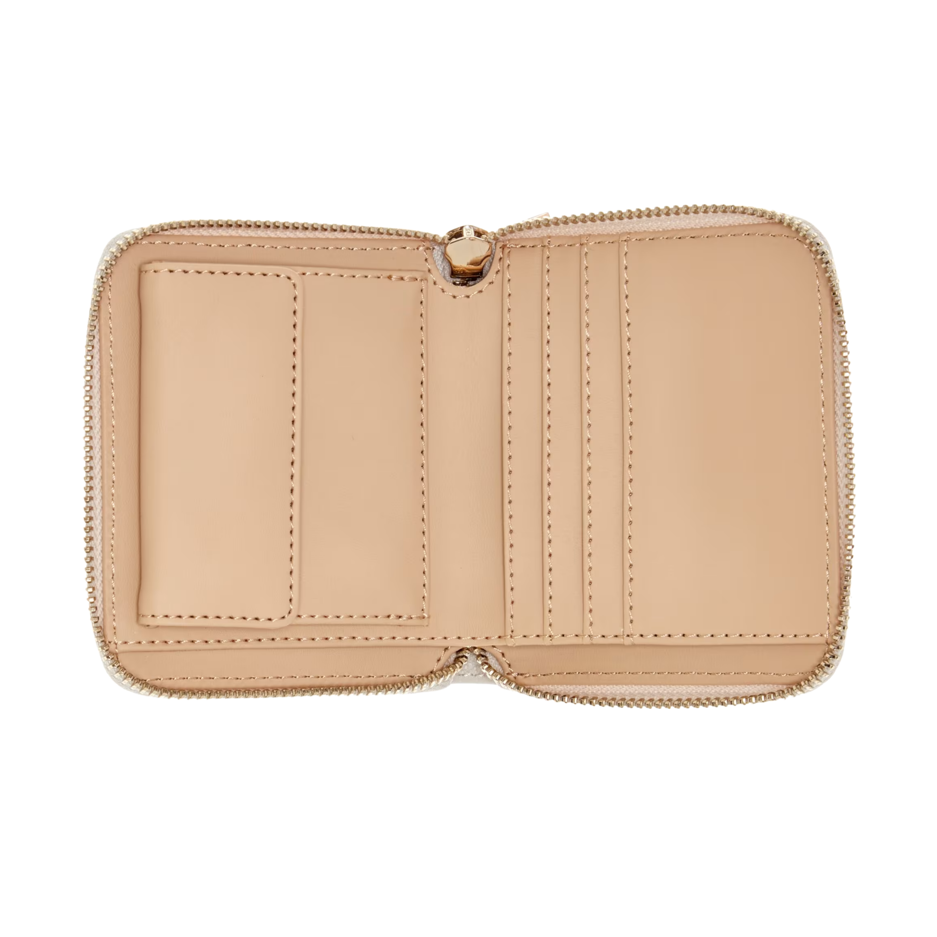 Guess Women Laurel II Small Zip Around Wallet - Latte Logo