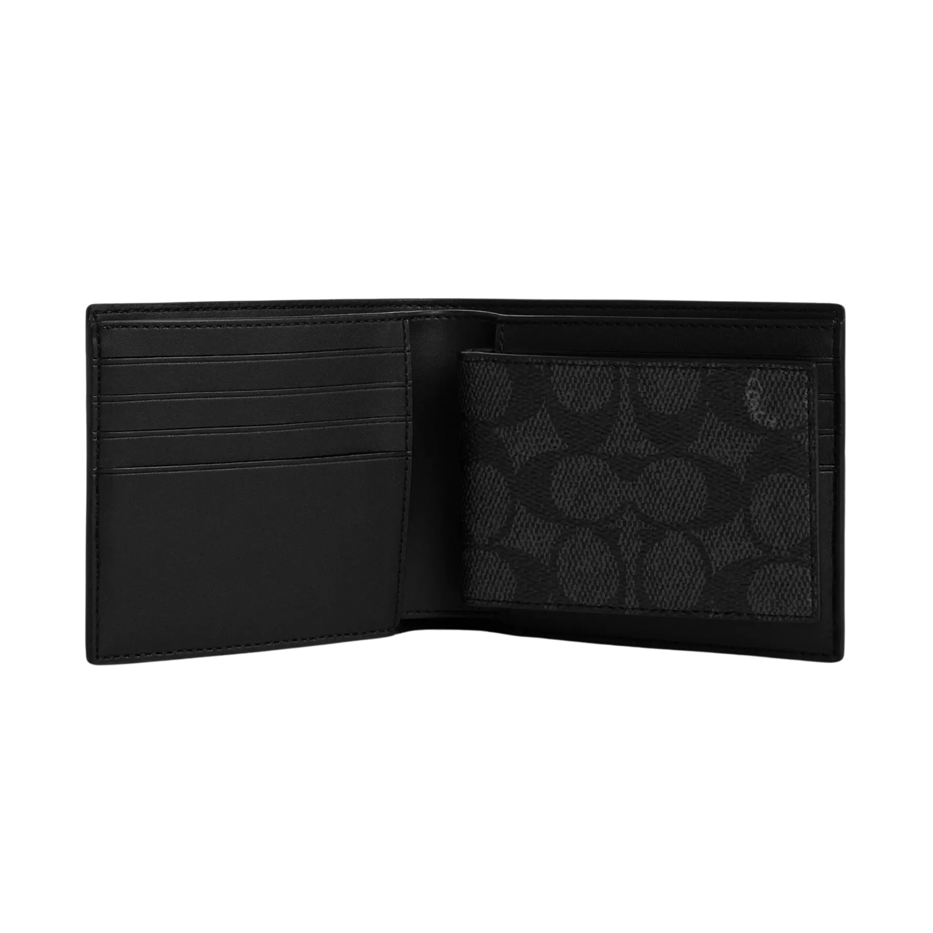 Coach 3 in 1 Wallet in Varsity Canvas - Black Blue