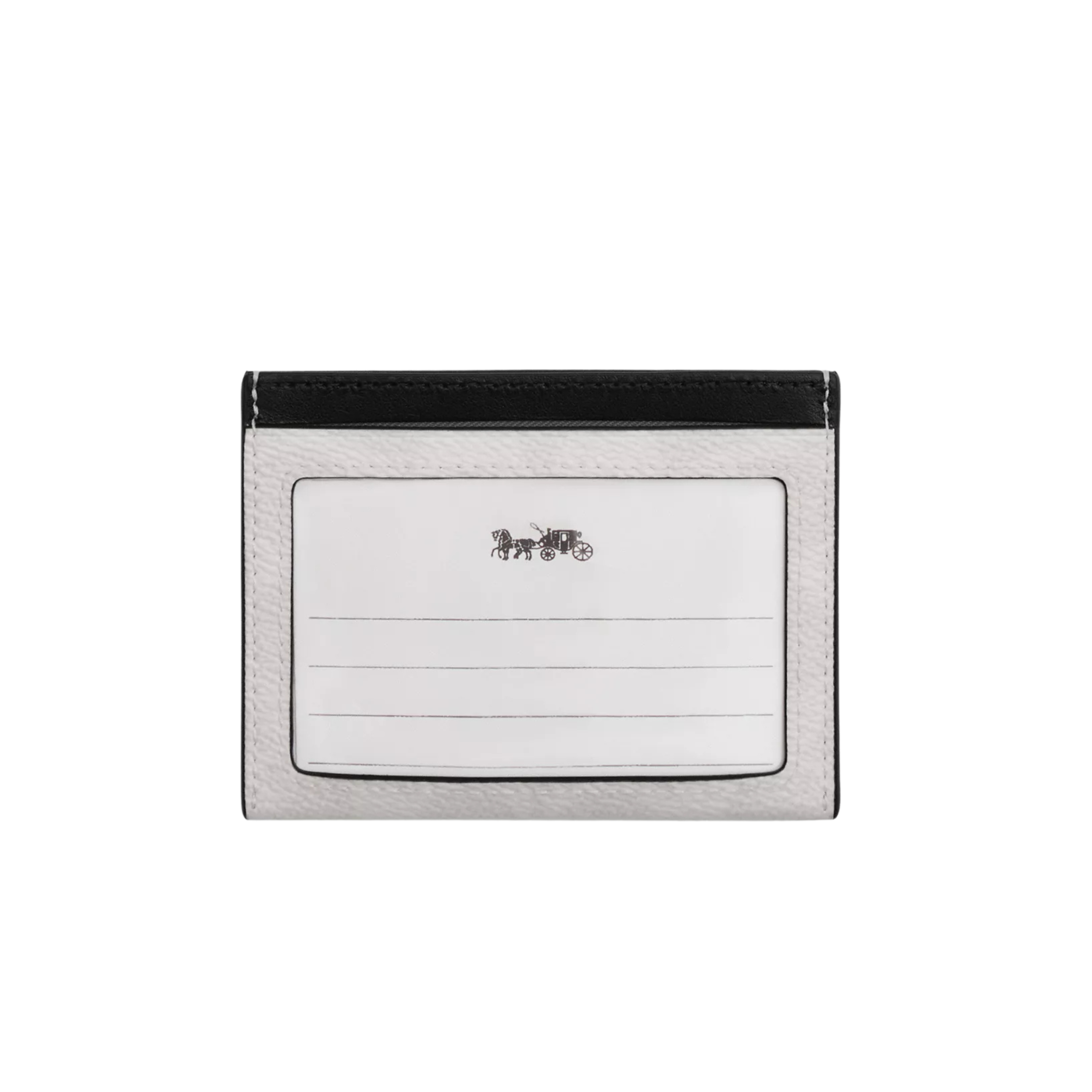 Coach Men Slim Id Card Case - Chalk Black